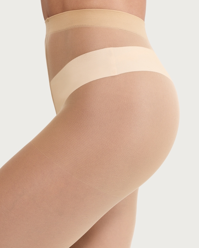 F&F 5-Pack 15 Denier Run Resist Tights in Nude thumbnail 2