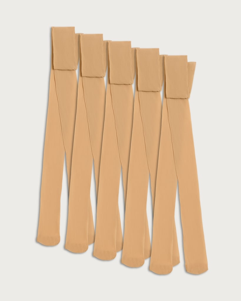 F&F 5-Pack 15 Denier Run Resist Tights in Nude thumbnail 3