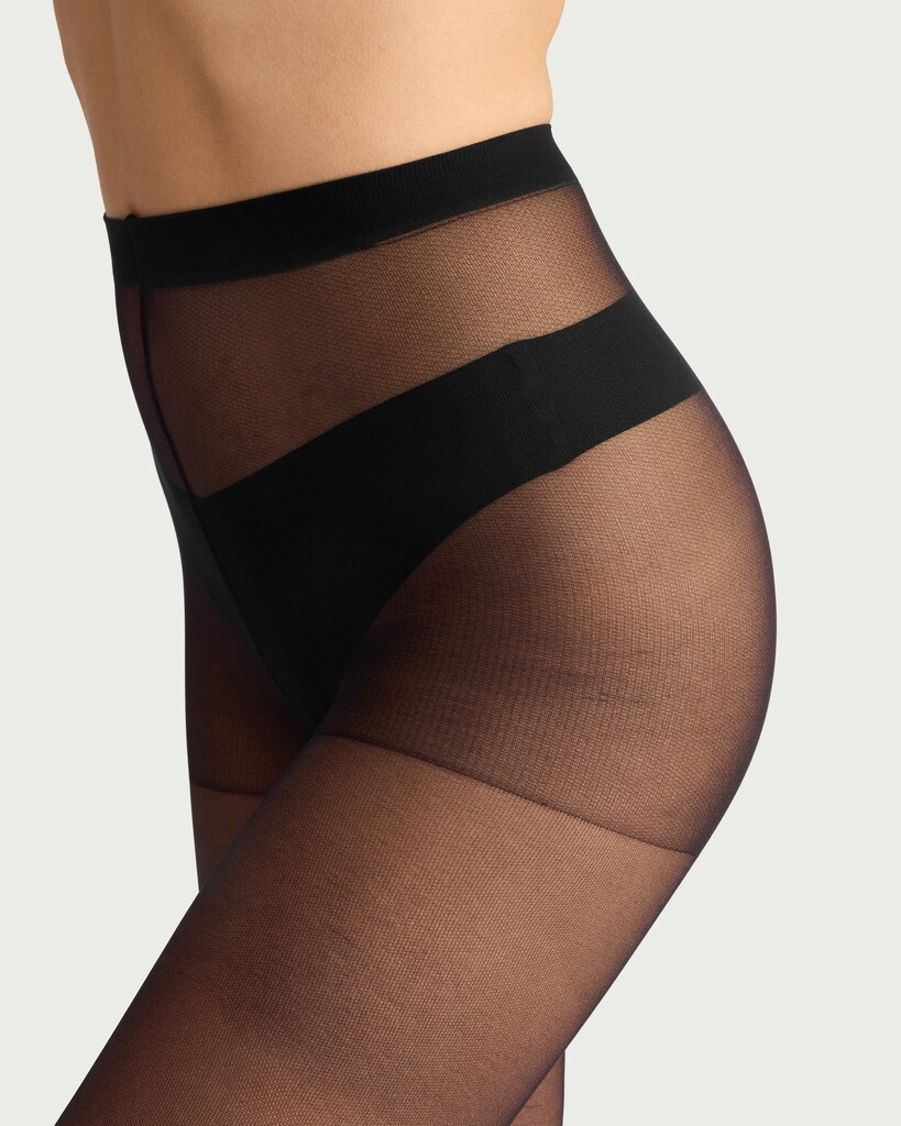 F&F 5-Pack 15 Denier Run Resist Tights in Black thumbnail 3