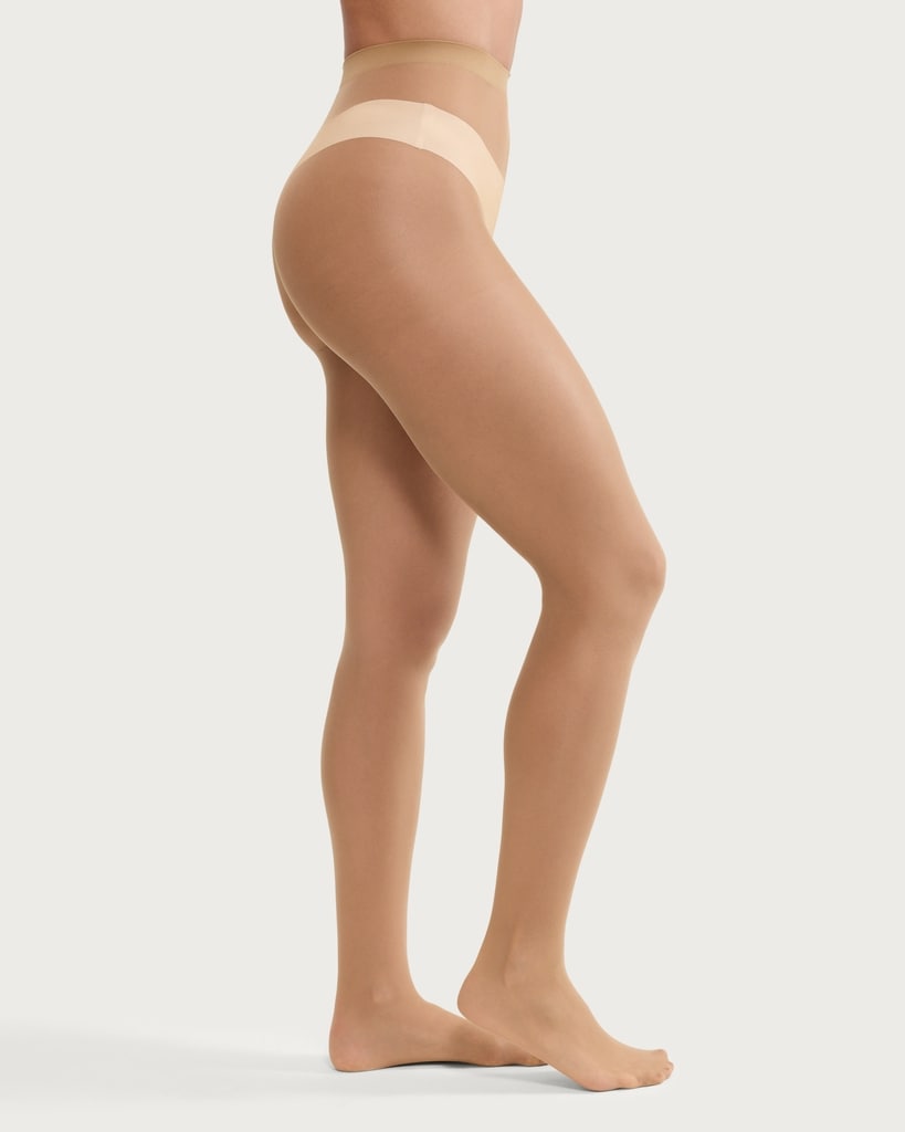 F&F 5-Pack 15 Denier Run Resist Tights in Nude