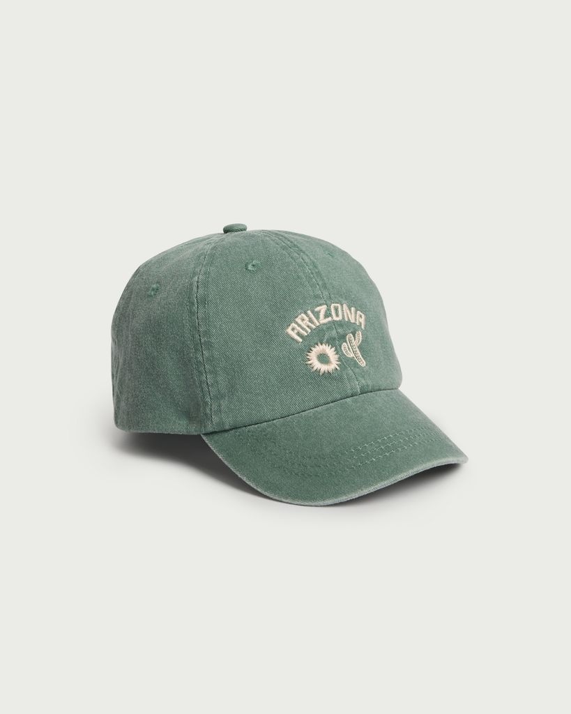 F&F Boys Arizona Embroidered Cotton Cap in Green