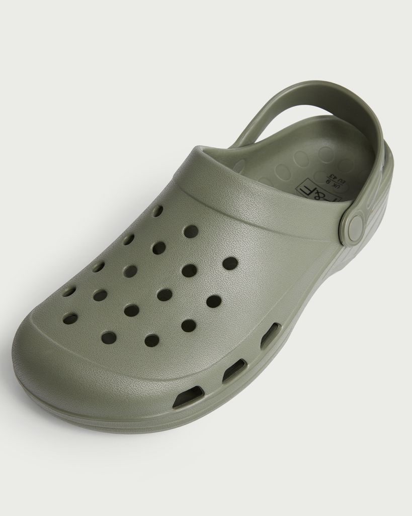 F&F Slip On Clogs in Khaki thumbnail 3