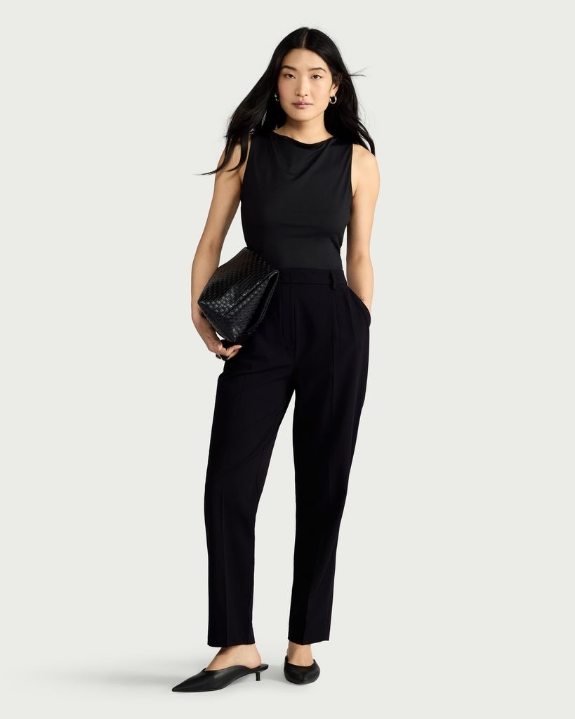 F&F Pleated Tapered Trousers in Multi