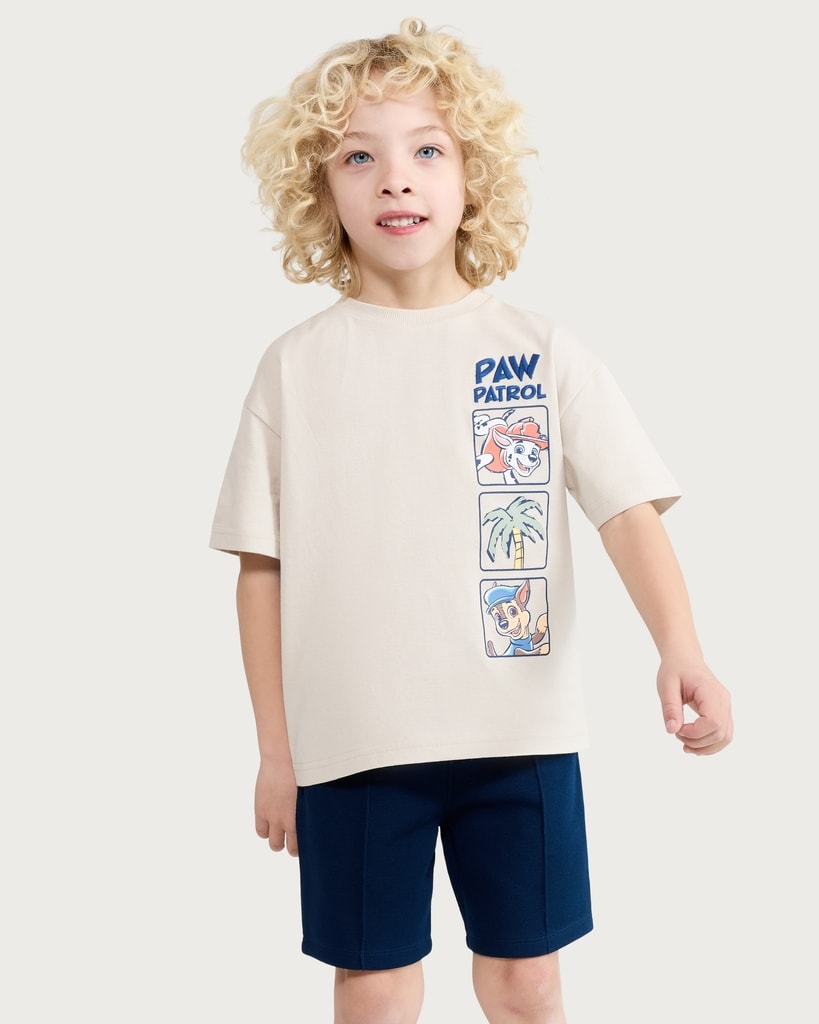 Paw Patrol Pure Cotton T-Shirt in Tan