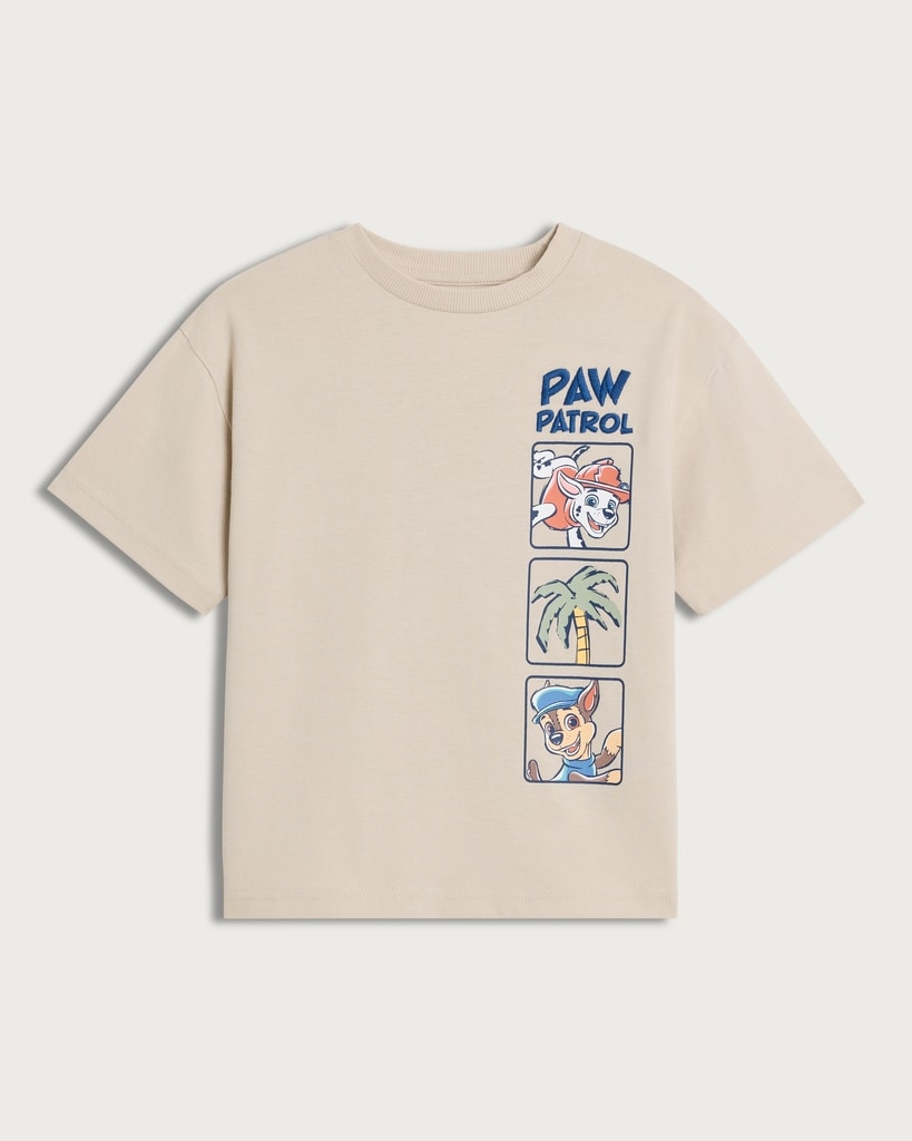 Paw Patrol Pure Cotton T-Shirt in Tan thumbnail 4