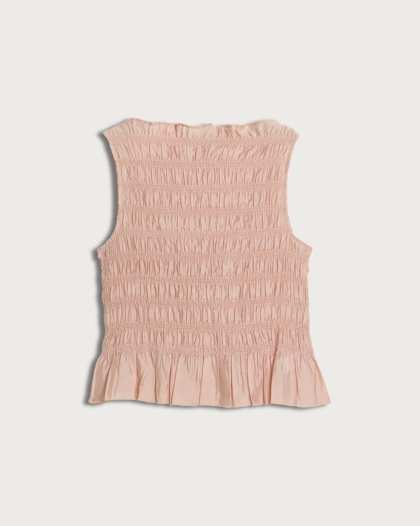 F&F Shirred Sleeveless Top in Pink thumbnail 4