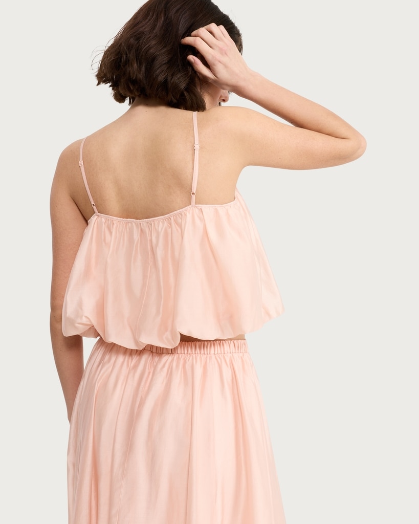 F&F Lyocell Rich Bubble Hem Co-ord Camisole in Pink thumbnail 3