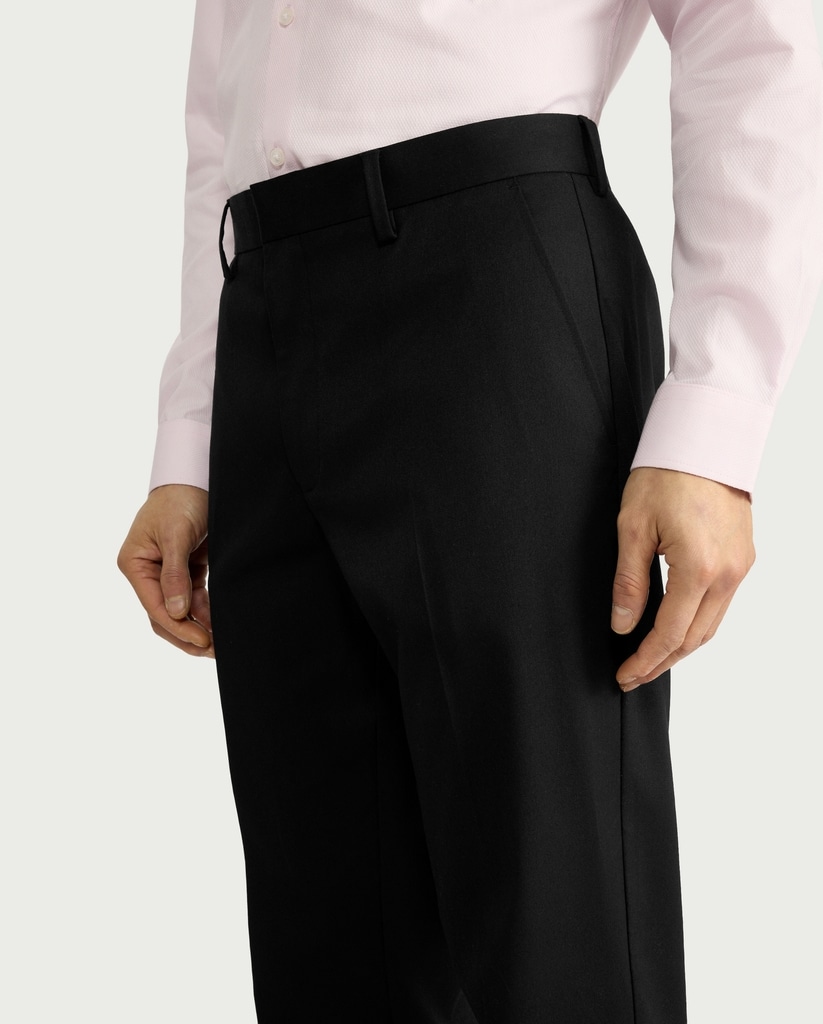 F&F Regular Fit Formal Trousers in Black thumbnail 2
