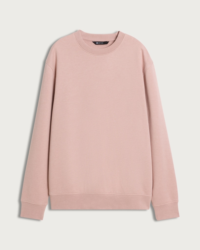 F&F Active EVERYHOUR Cotton Rich Crew Neck Sweatshirt in Pink thumbnail 4