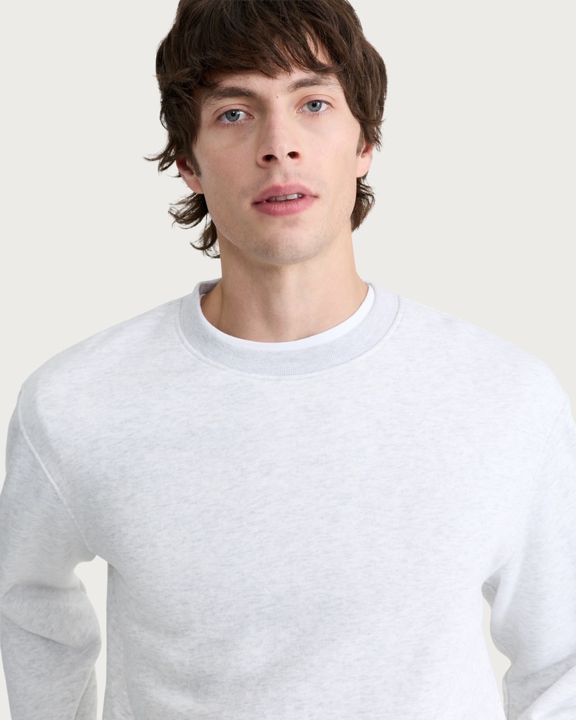 F&F Active EVERYHOUR Cotton Rich Crew Neck Sweatshirt in Grey Marl