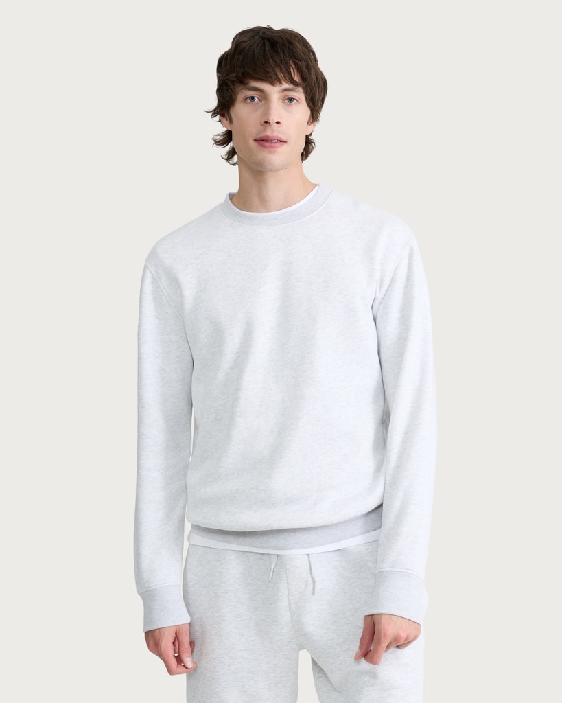 F&F Active EVERYHOUR Cotton Rich Crew Neck Sweatshirt in Grey Marl thumbnail 2
