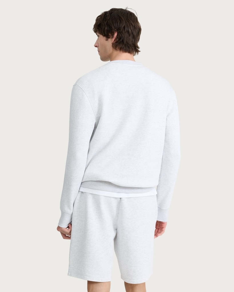 F&F Active EVERYHOUR Cotton Rich Crew Neck Sweatshirt in Grey Marl thumbnail 3