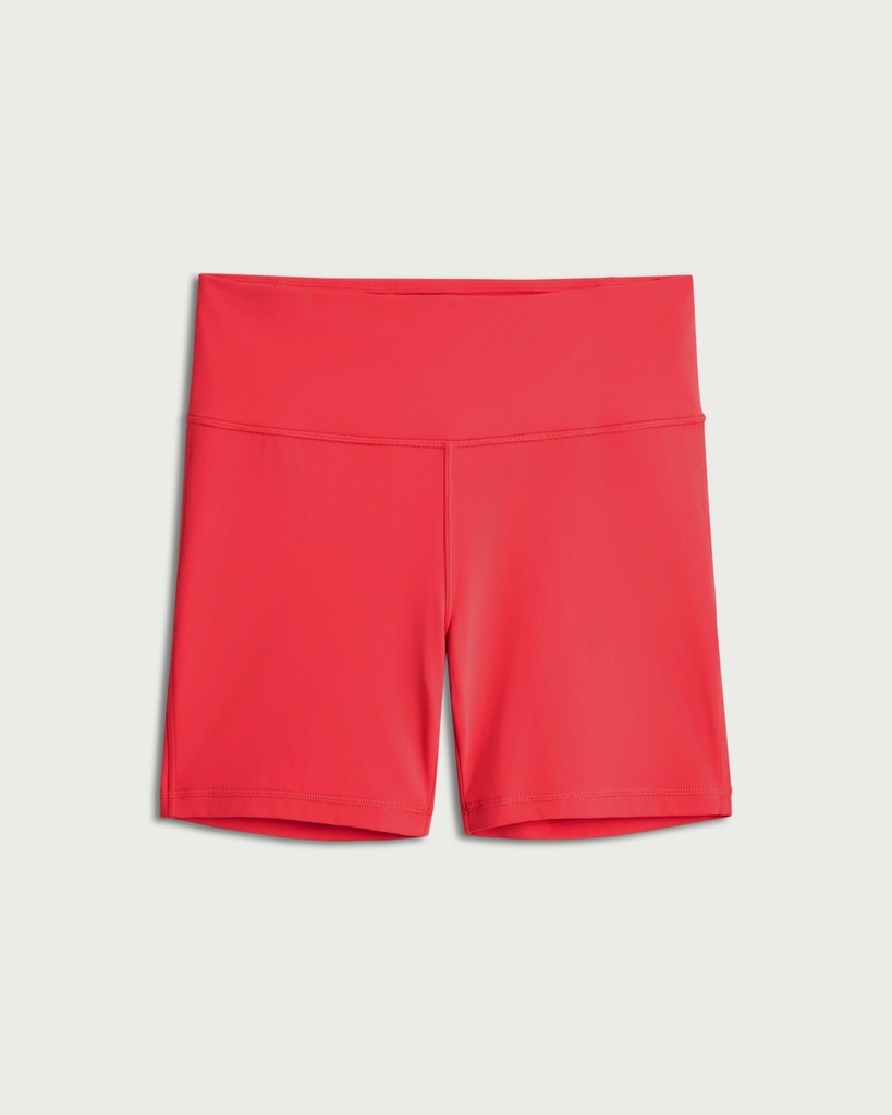 F&F Active ULTRAMOVE High Waisted Cycling Shorts in Red thumbnail 4