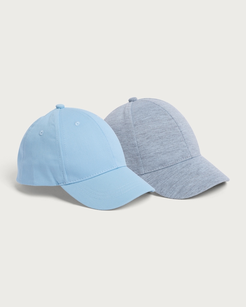F&F Boys 2-Pack Baseball Caps in Multi