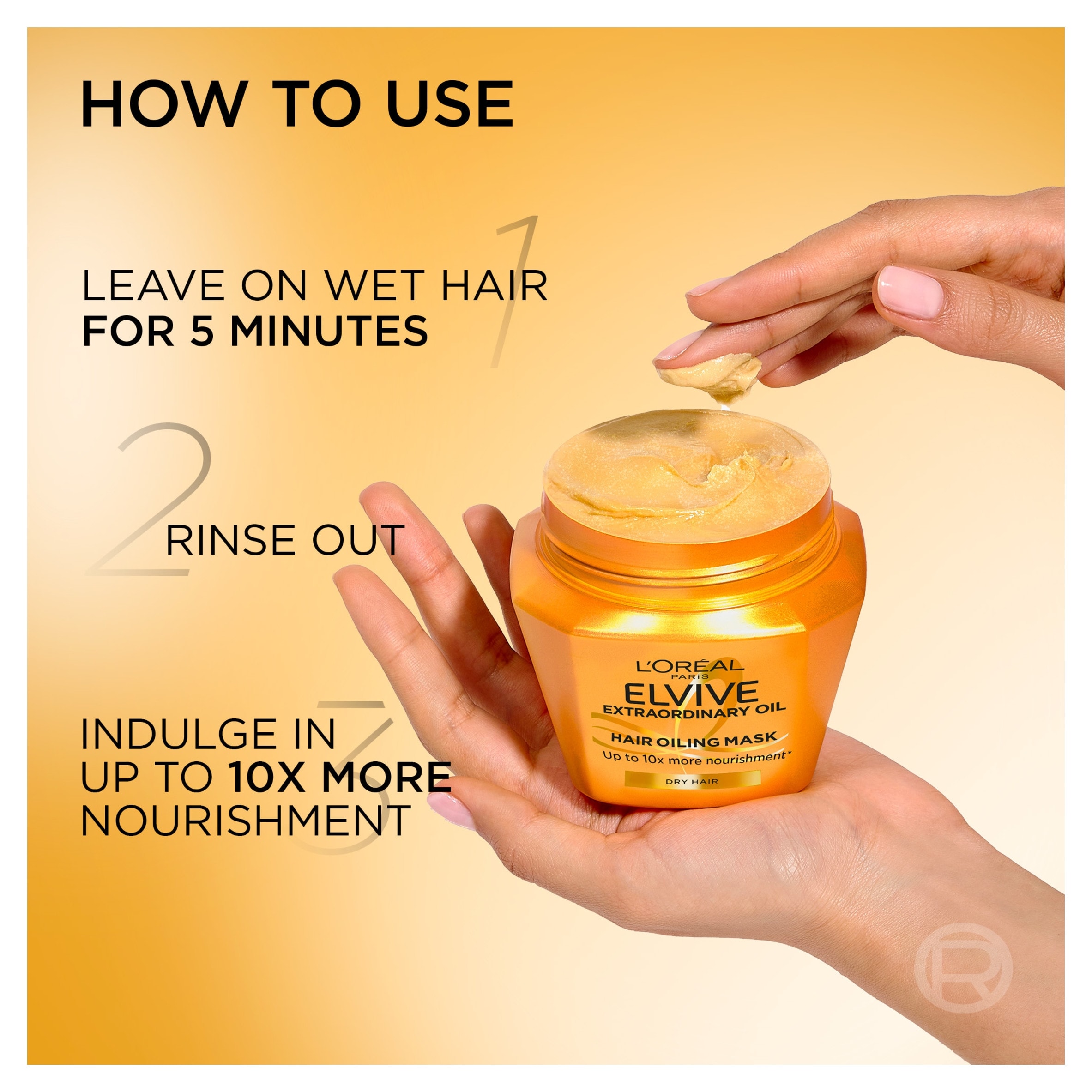 L'ORÉAL Elvive Extraordinary Oils Dry Hair Mask 300Ml thumbnail 5
