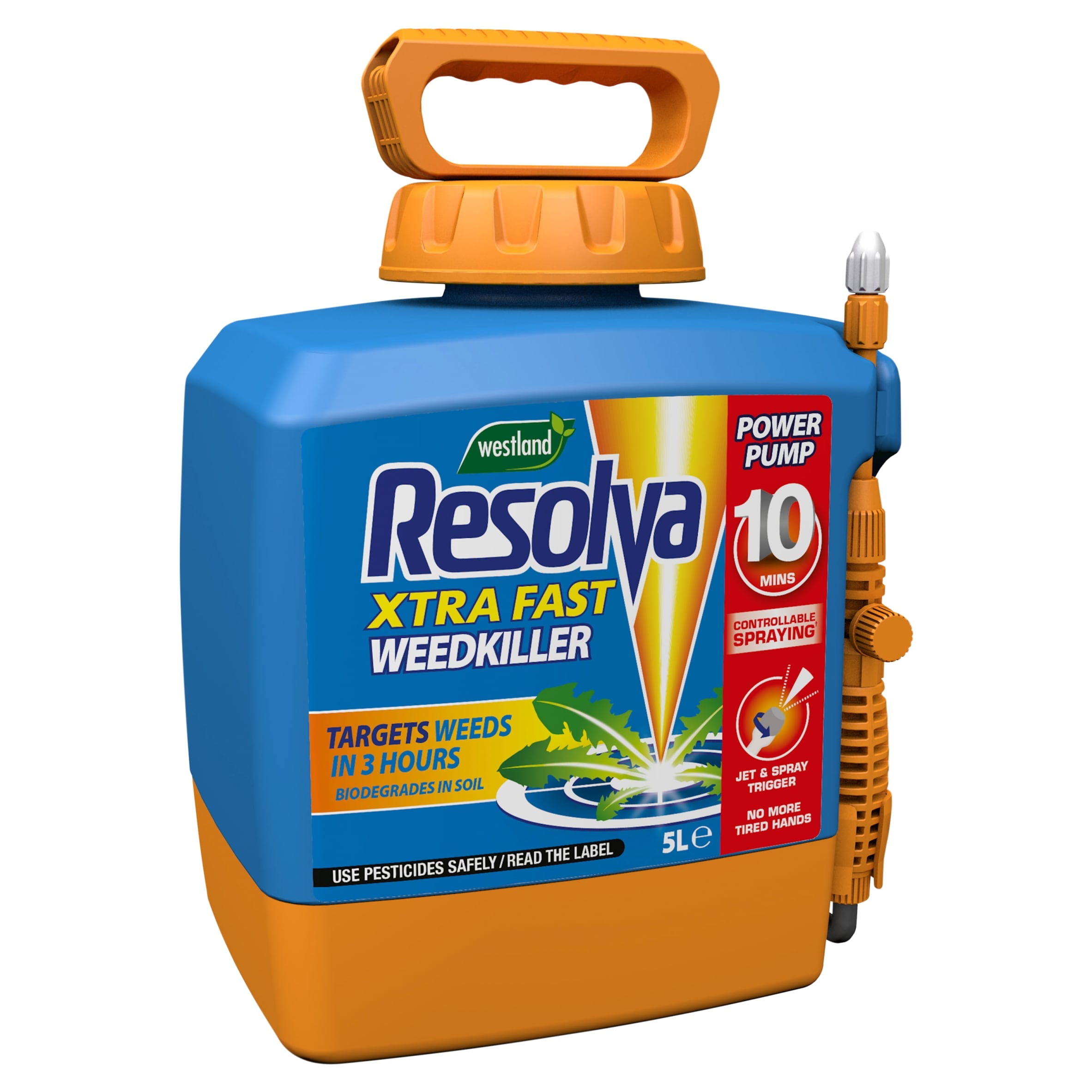 WESTLAND Resolva Xtra Fast Weedkiller Power Pump 5L