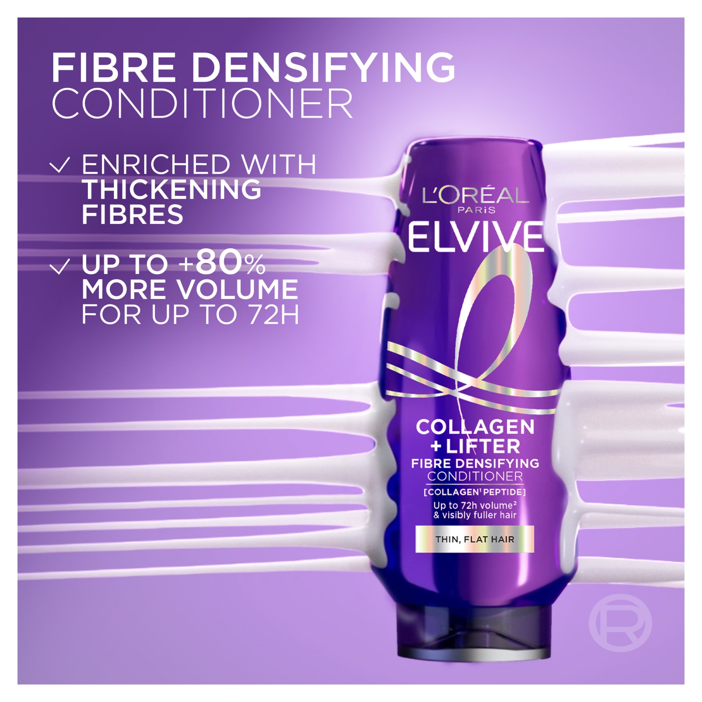 L'Oreal Elvive Collagen lifter fiber densifying Conditioner 300Ml thumbnail 3