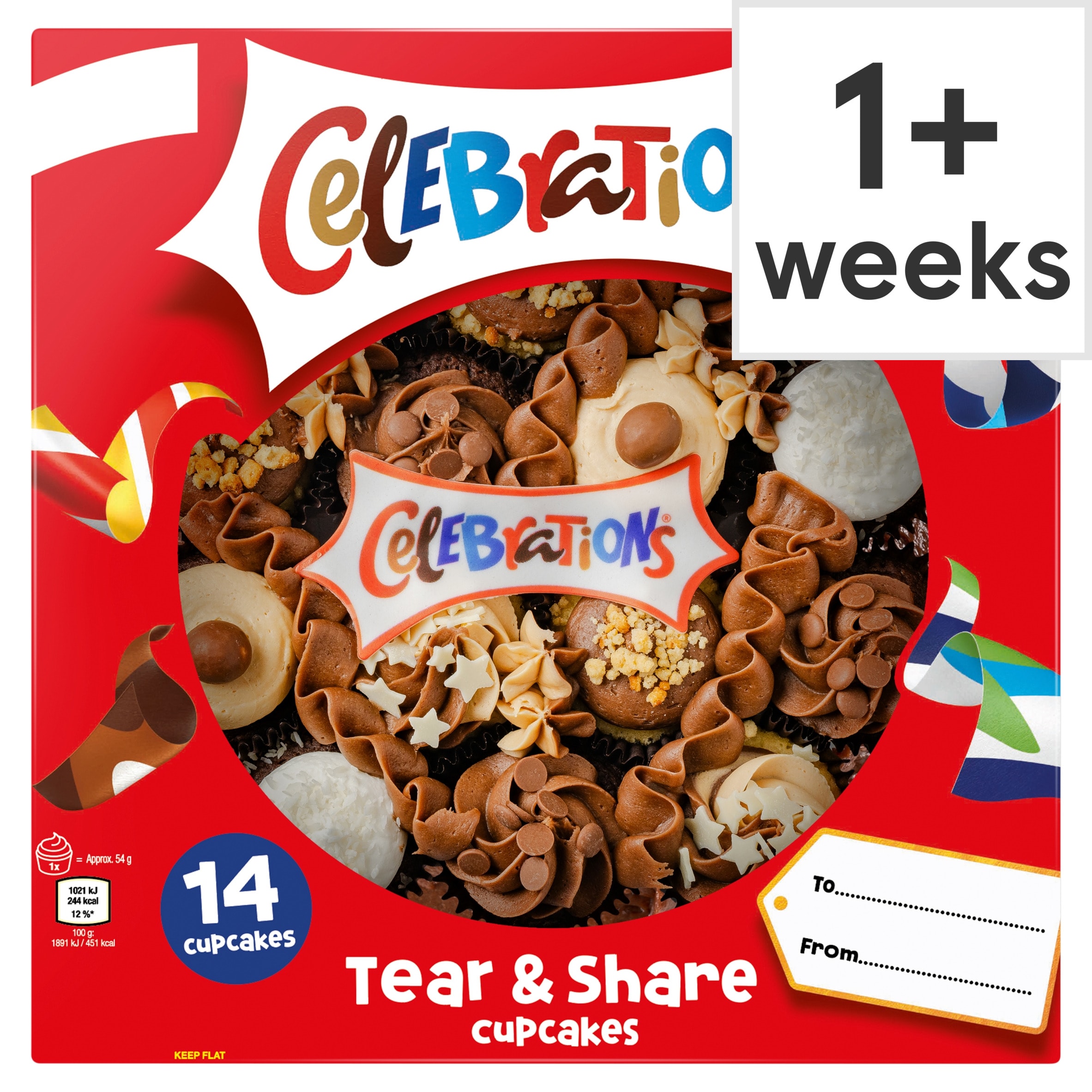 Celebrations Tear and Share 14 cupcakes