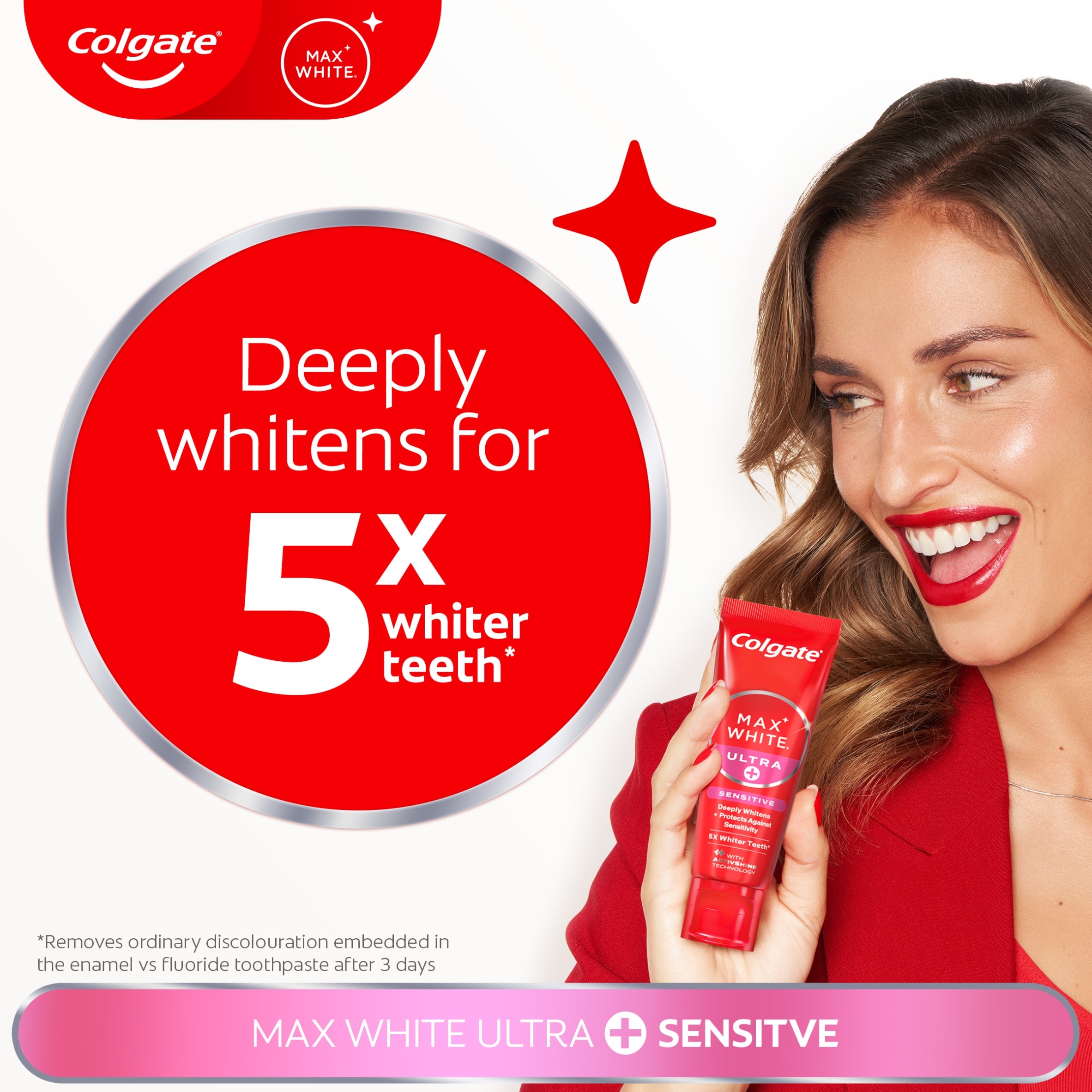 Colgate Max White Ultra+ Sensitive Whitening Toothpaste 75ml thumbnail 2