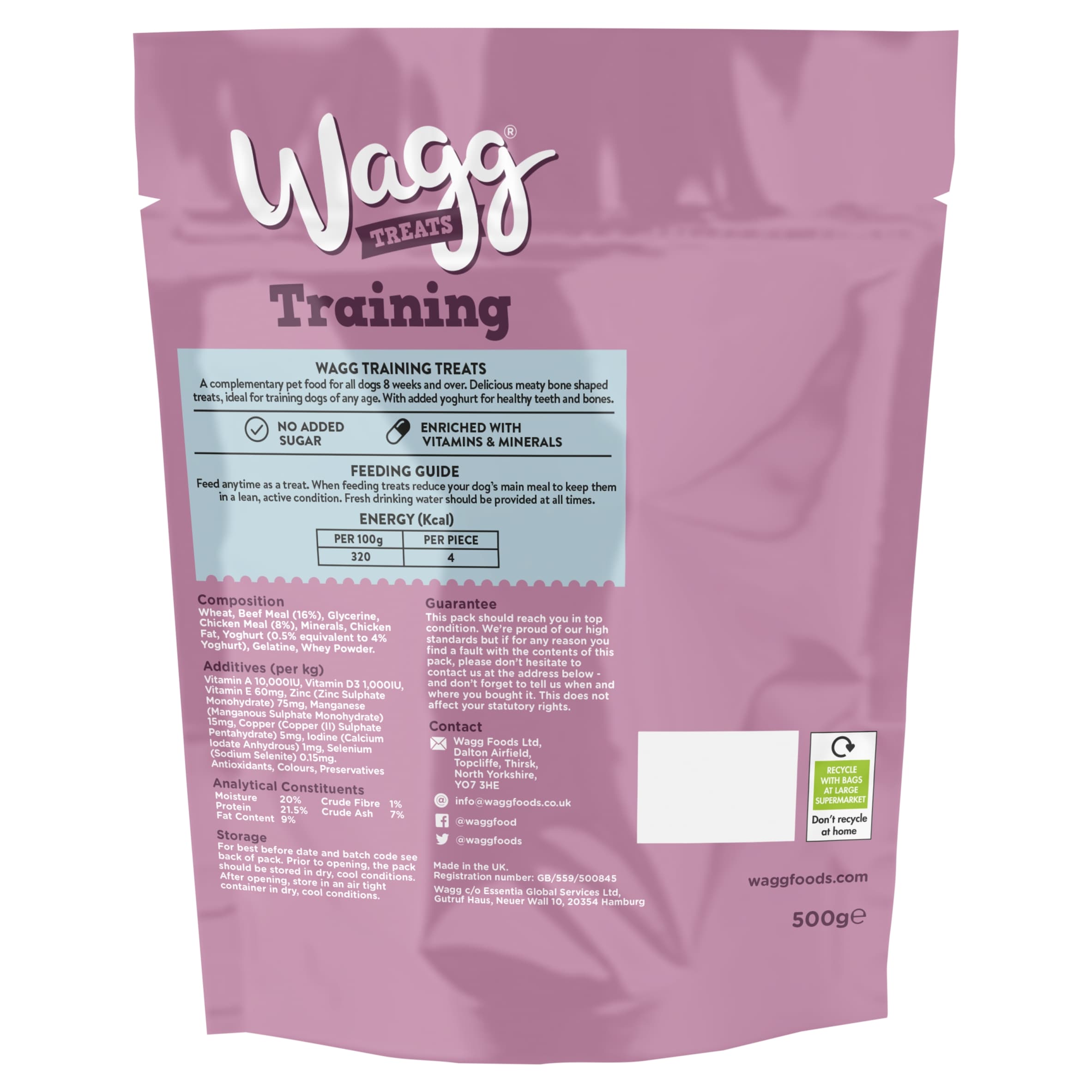 Wagg Chicken & Beef Training Treats 500g thumbnail 2