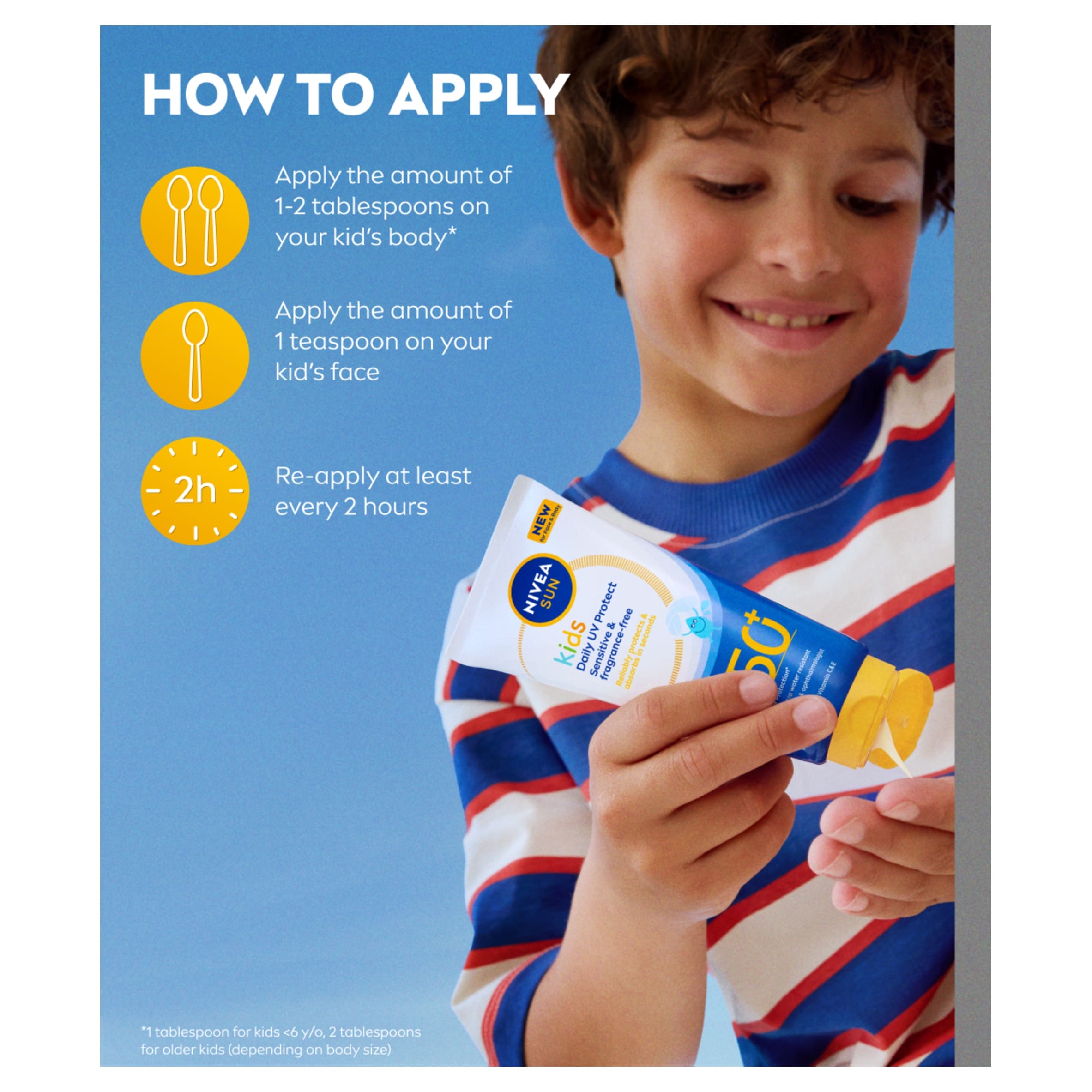 NIVEA SUN Kids Daily UV Protect Sensitive Sun Cream Lotion SPF50+ 100ml​ thumbnail 4