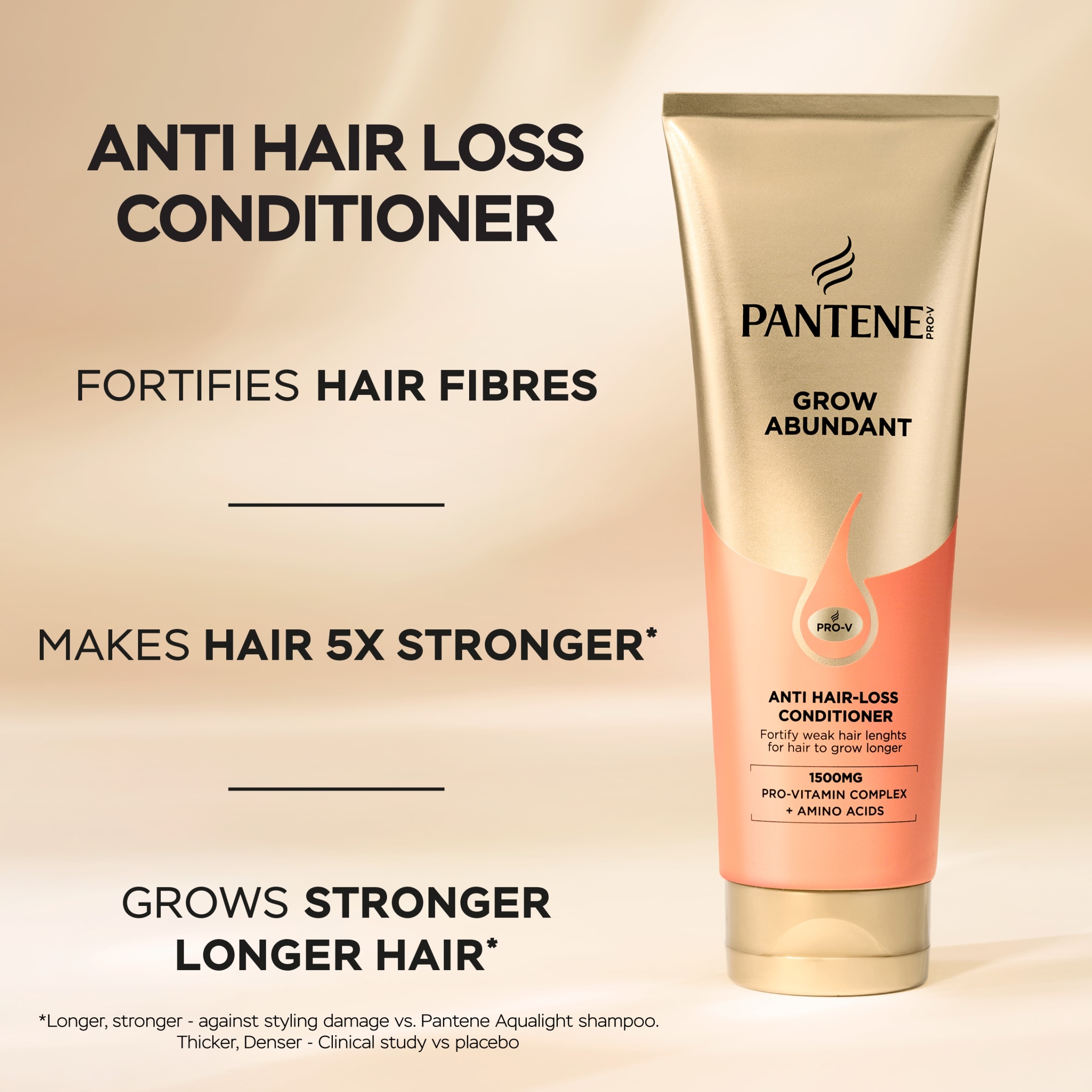 Pantene Grow Abundant Anti Hair Loss Conditioner 250ML thumbnail 3