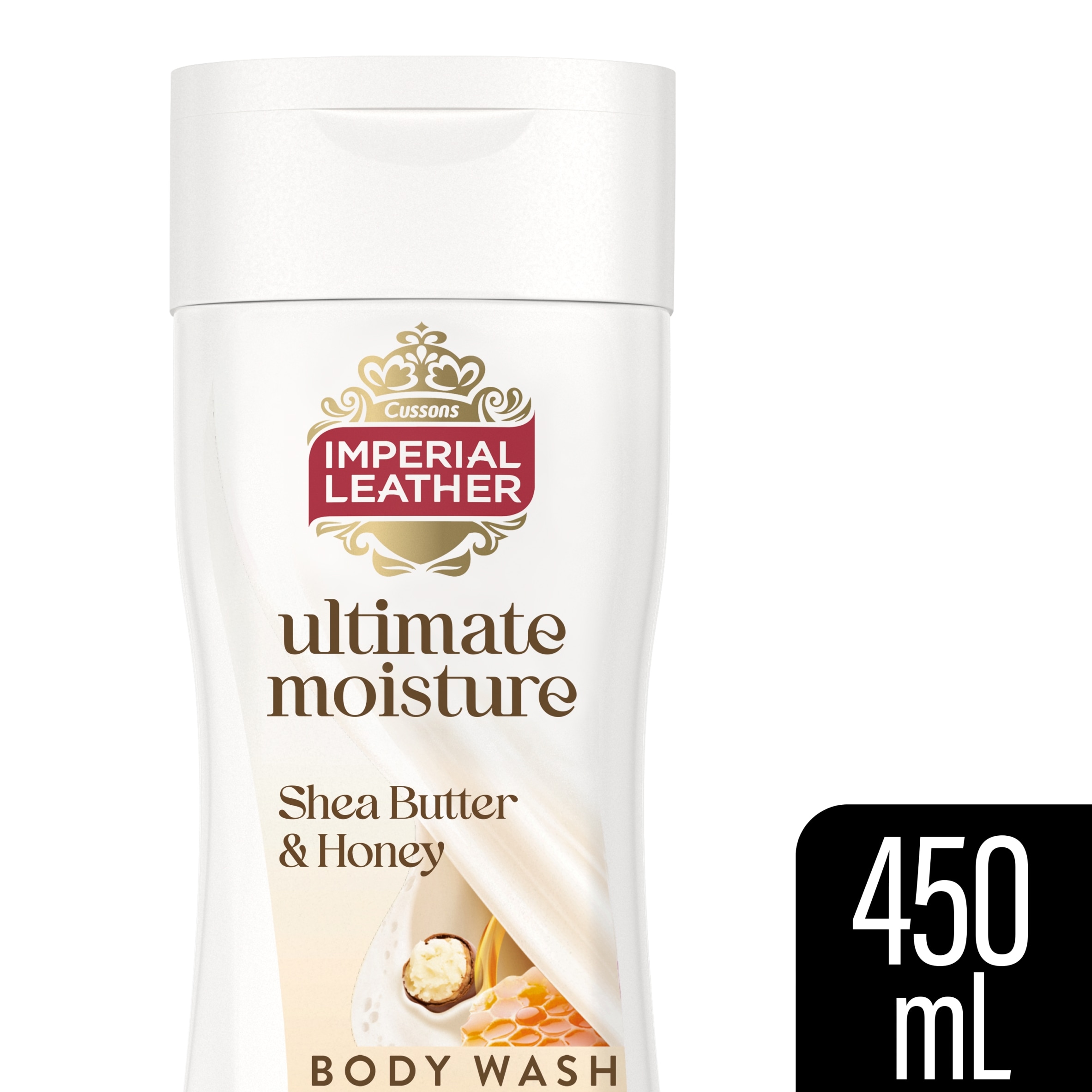 IMPERIAL LEATHER ULTIMATE MOISTURE SHEA BUTTER & HONEY BODY WASH 450 ML