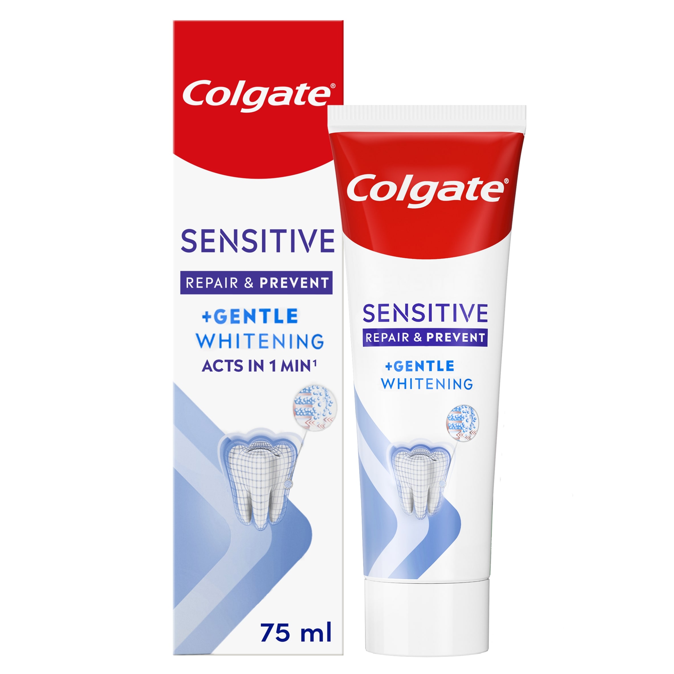 Colgate Sensitive Repair & Prevent + Gentle Whitening Toothpaste 75ml
