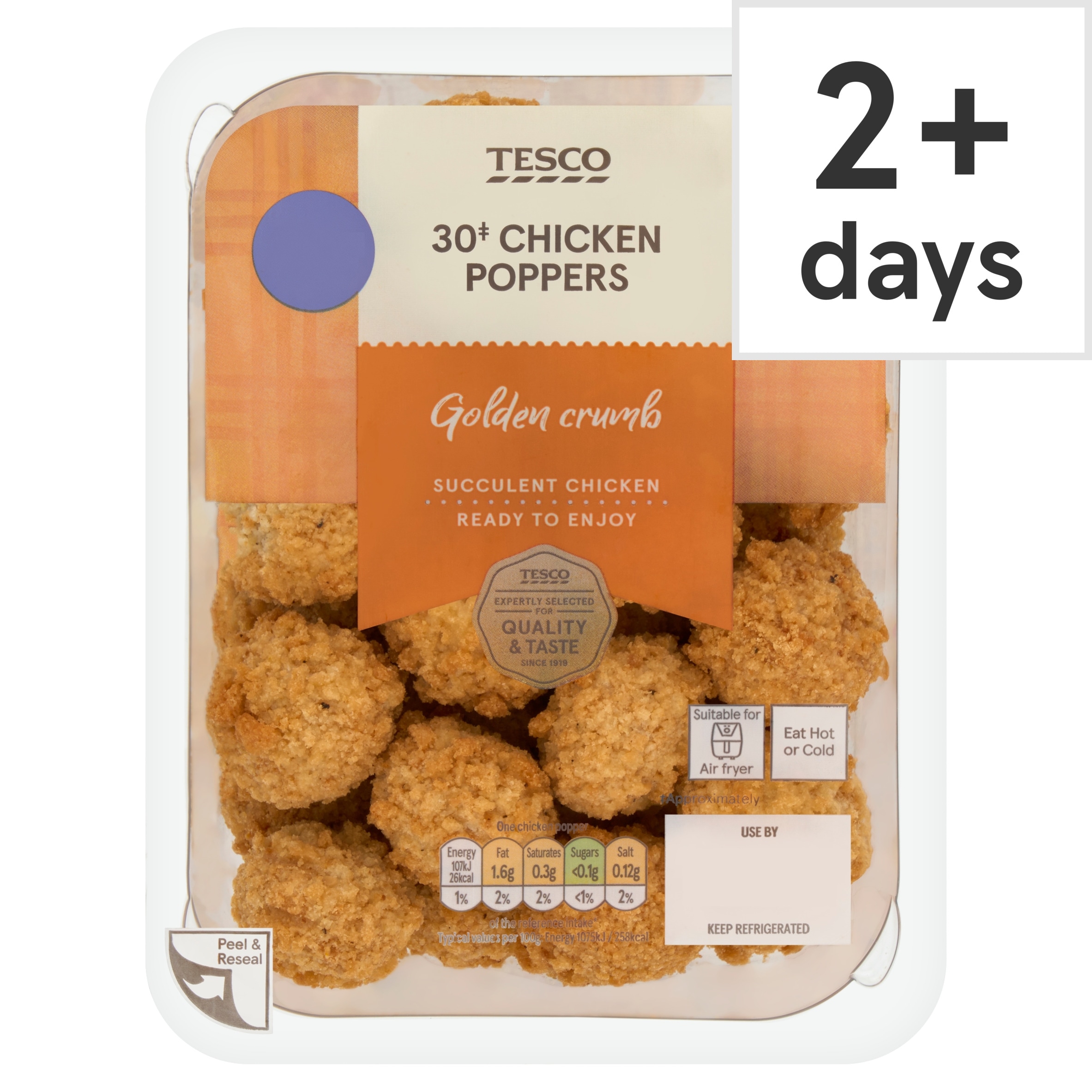 Tesco 30 Chicken Poppers 300g