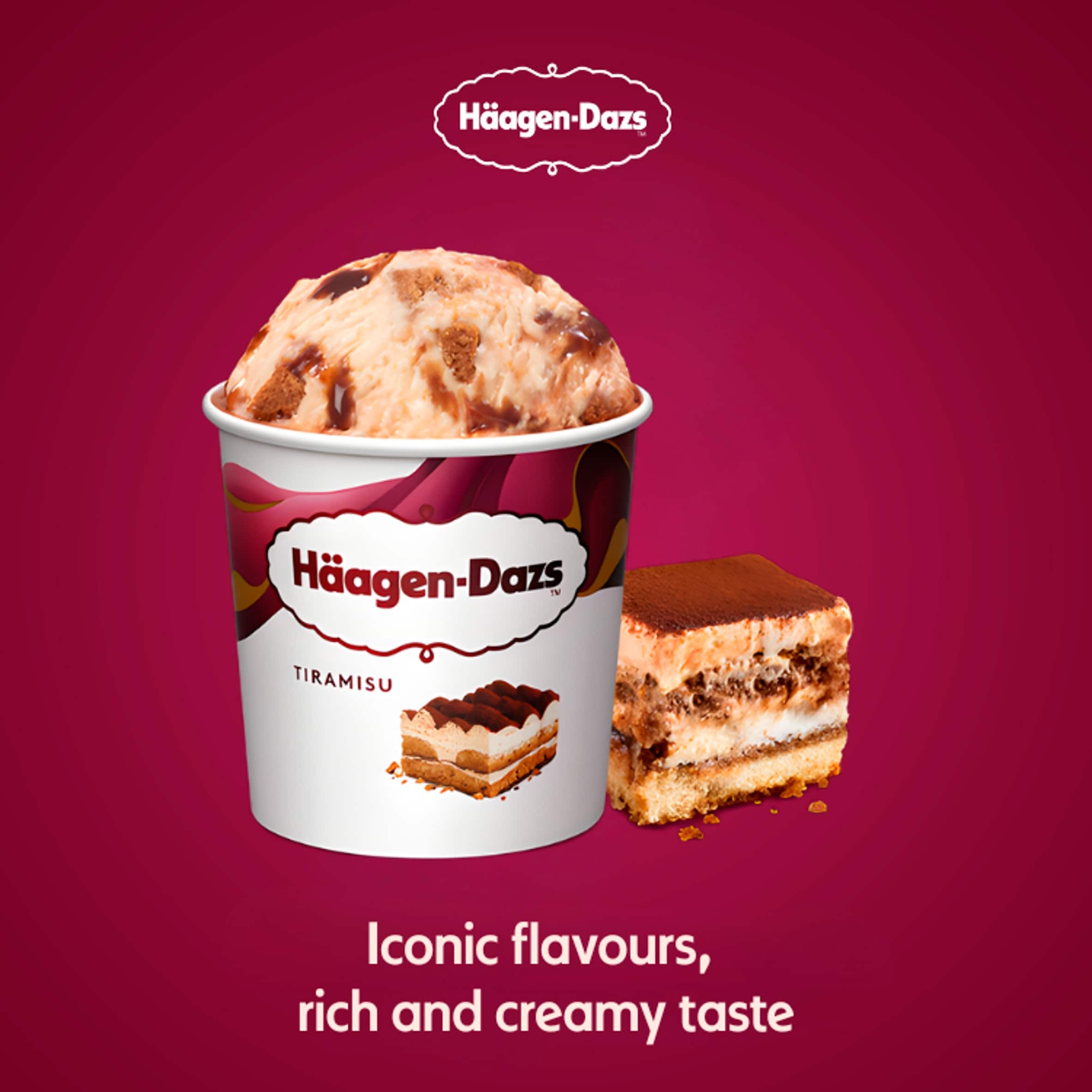Haagen-Dazs Tiramisu Ice Cream Tub 420ml thumbnail 2