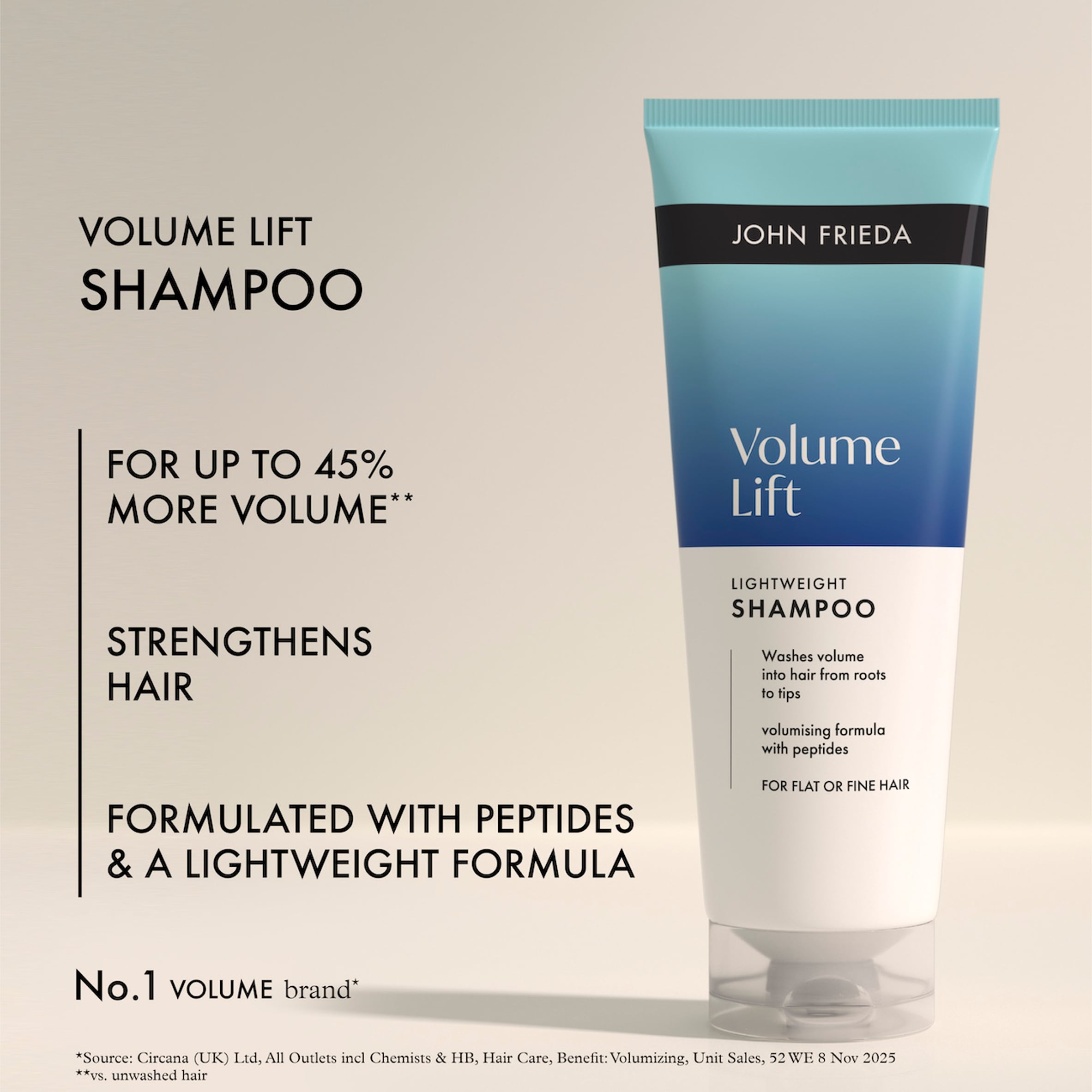 John Frieda Volume Lift Shampoo 175ml thumbnail 3