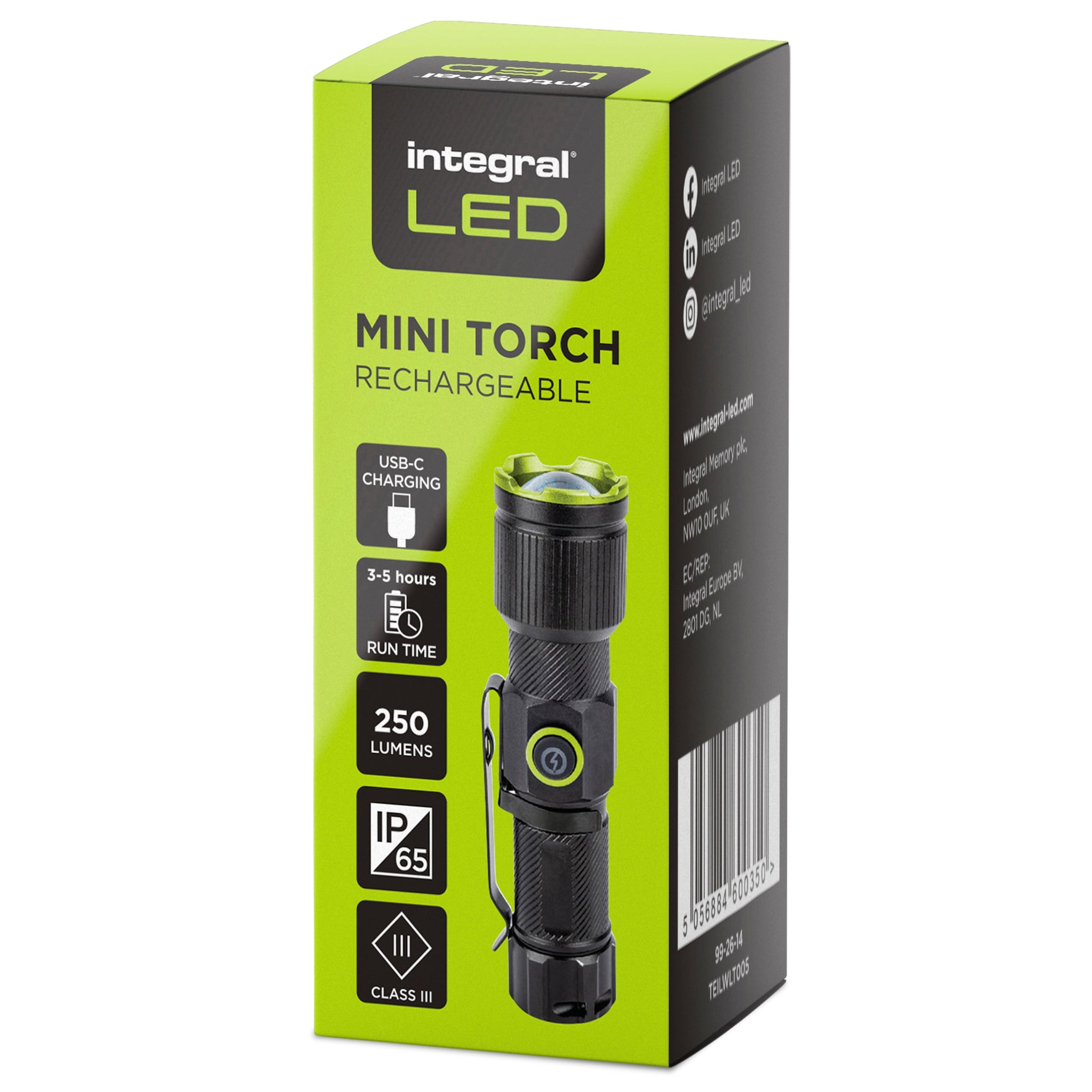 INTEGRAL MINI TORCH RECHARGEABLE
