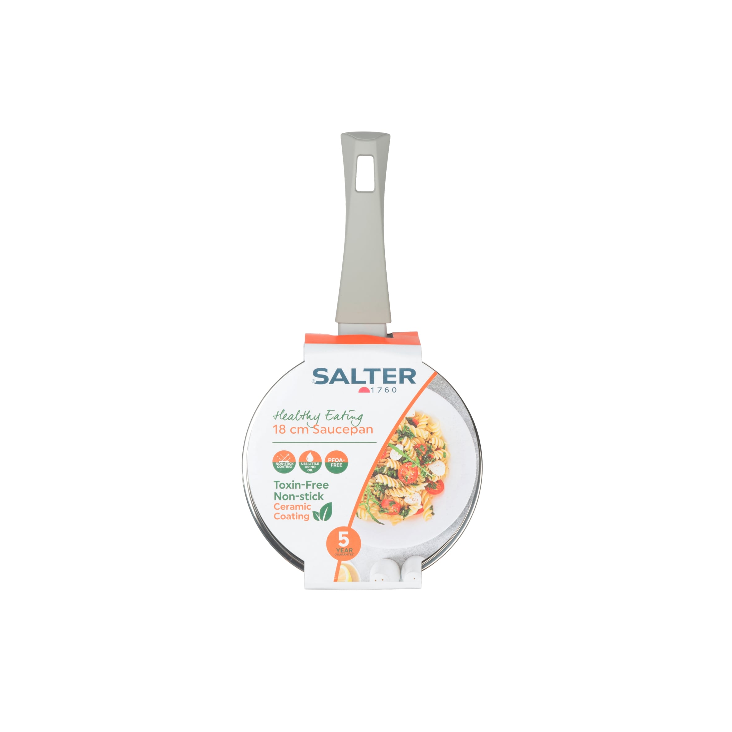 Salter Healthy Eating Ceramic Saucepan 18cm