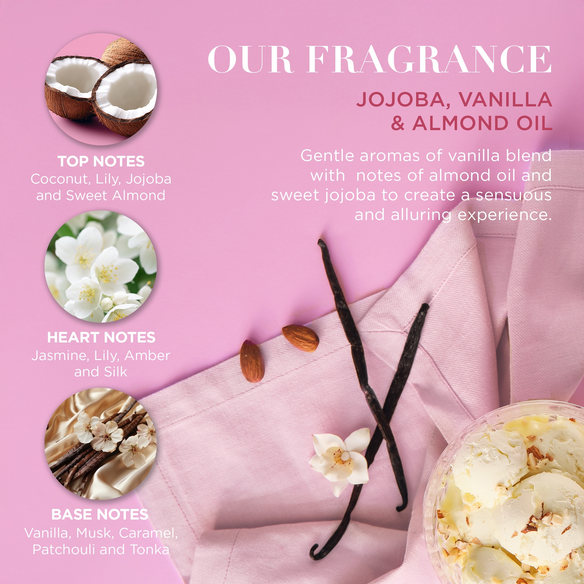 Baylis & Harding Jojoba, Vanilla & Almond Oil Luxury Pamper Tin Gift Set thumbnail 4