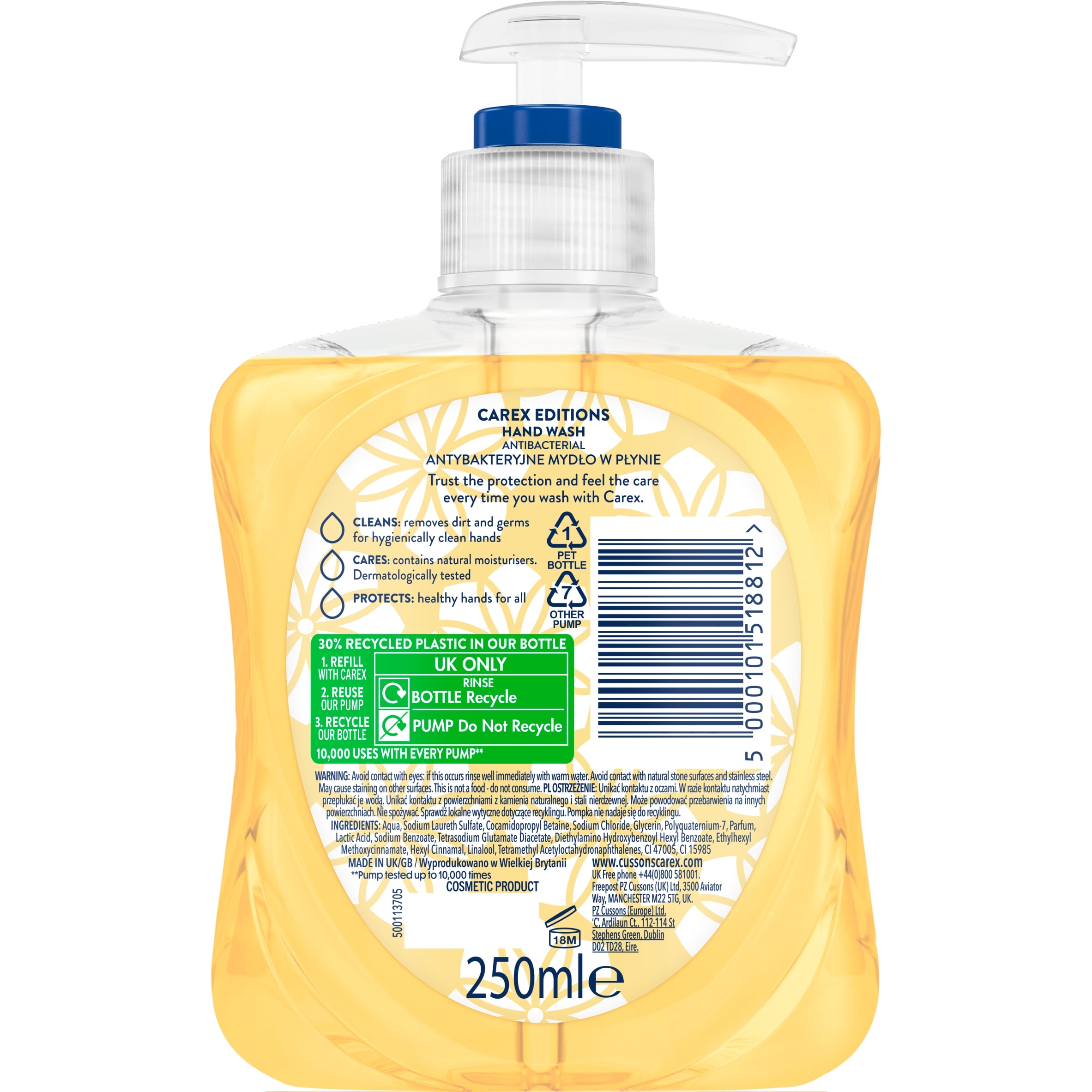 CAREX EDITIONS SUNLIT SPRING DAISY & JASMINE HANDWASH 250ML thumbnail 2