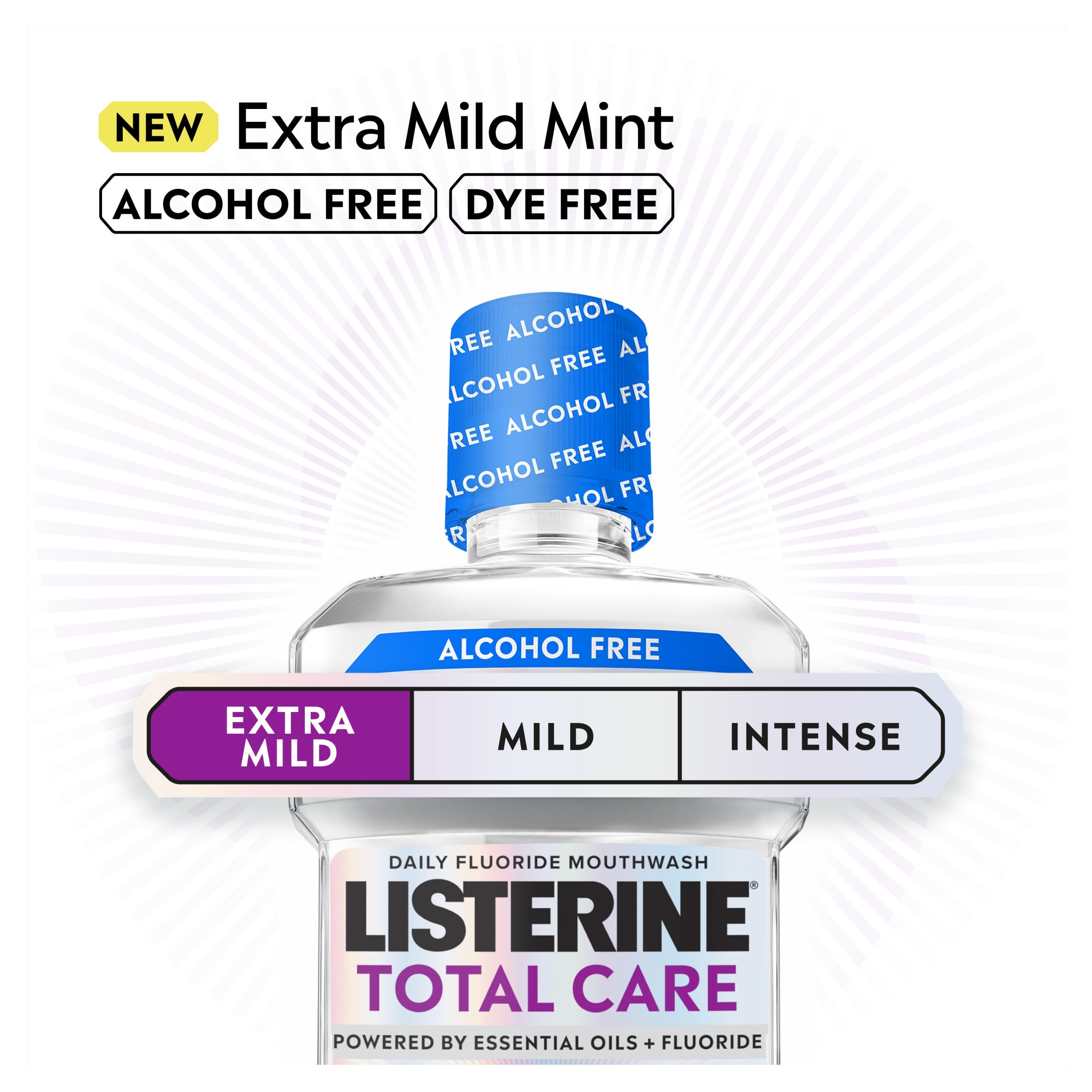 Listerine Total Care Alcohol Free Extra Mild Mint 500ml thumbnail 3