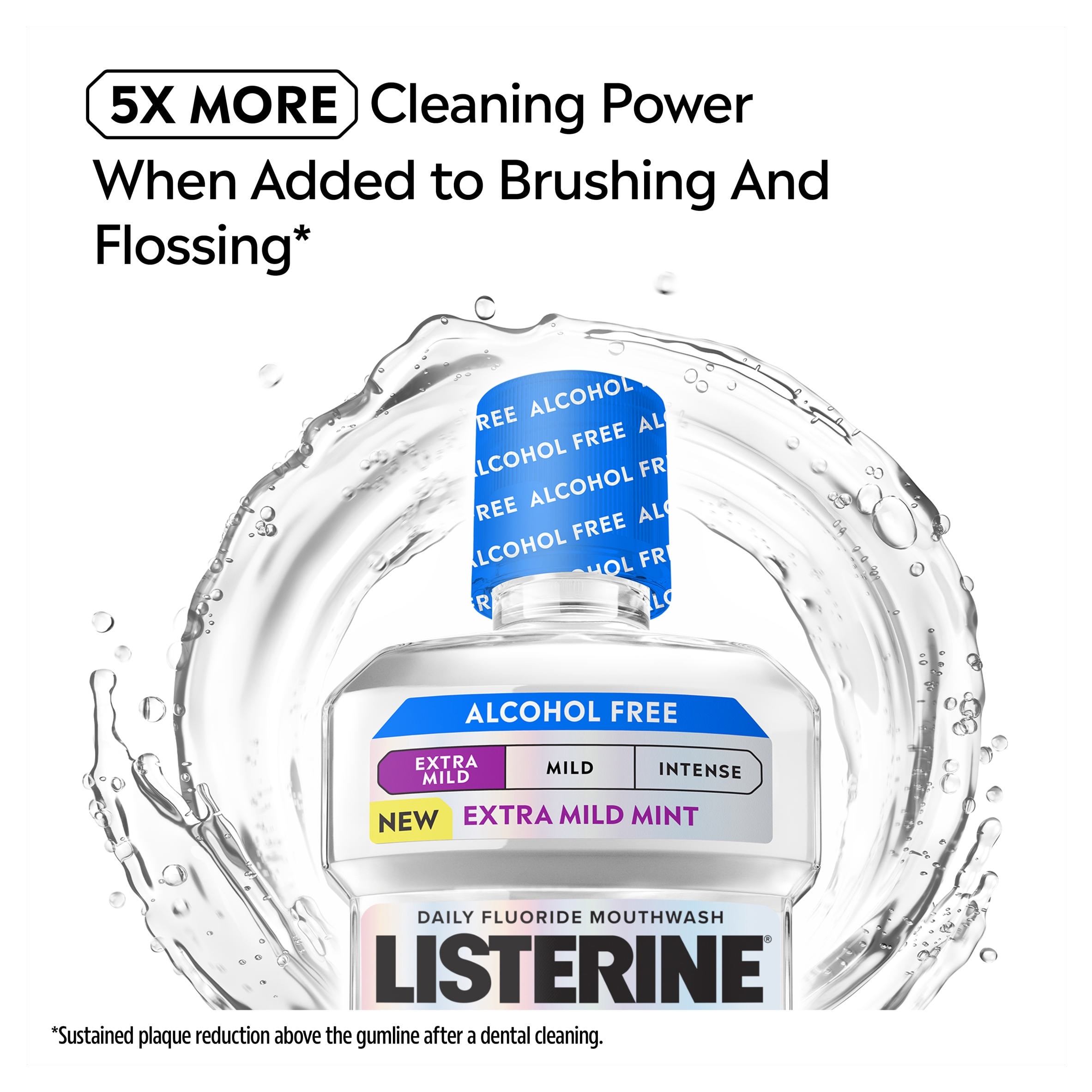 Listerine Total Care Alcohol Free Extra Mild Mint 500ml thumbnail 4
