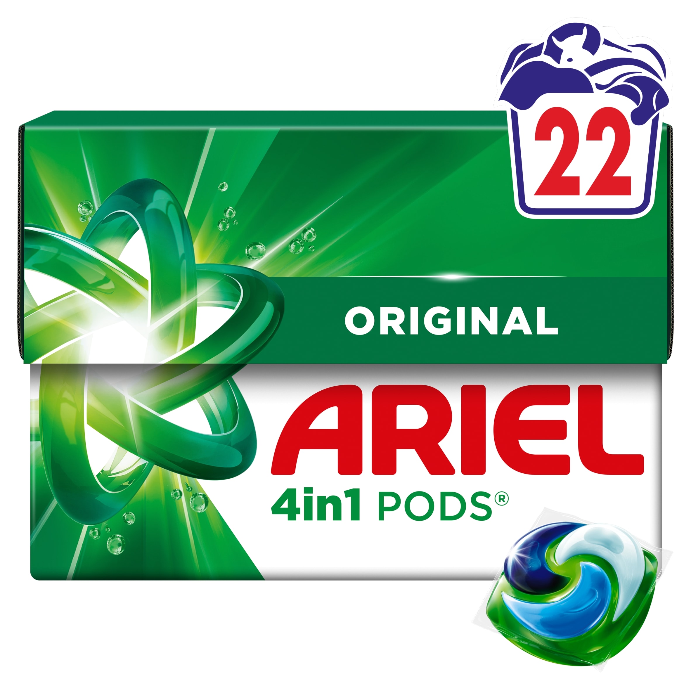 Ariel 4 in 1 Washing Pods 22 Washes 382.8g