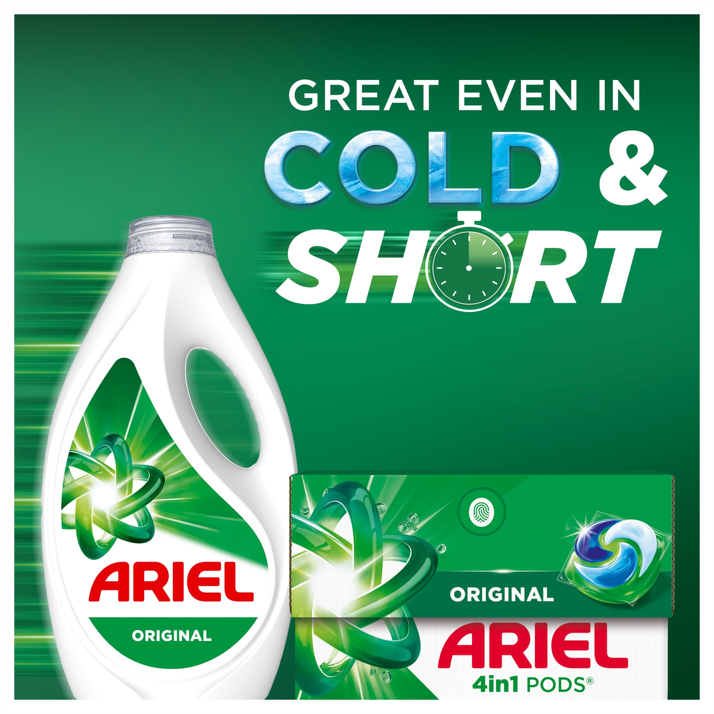 Ariel 4 in 1 Washing Pods 22 Washes 382.8g thumbnail 2