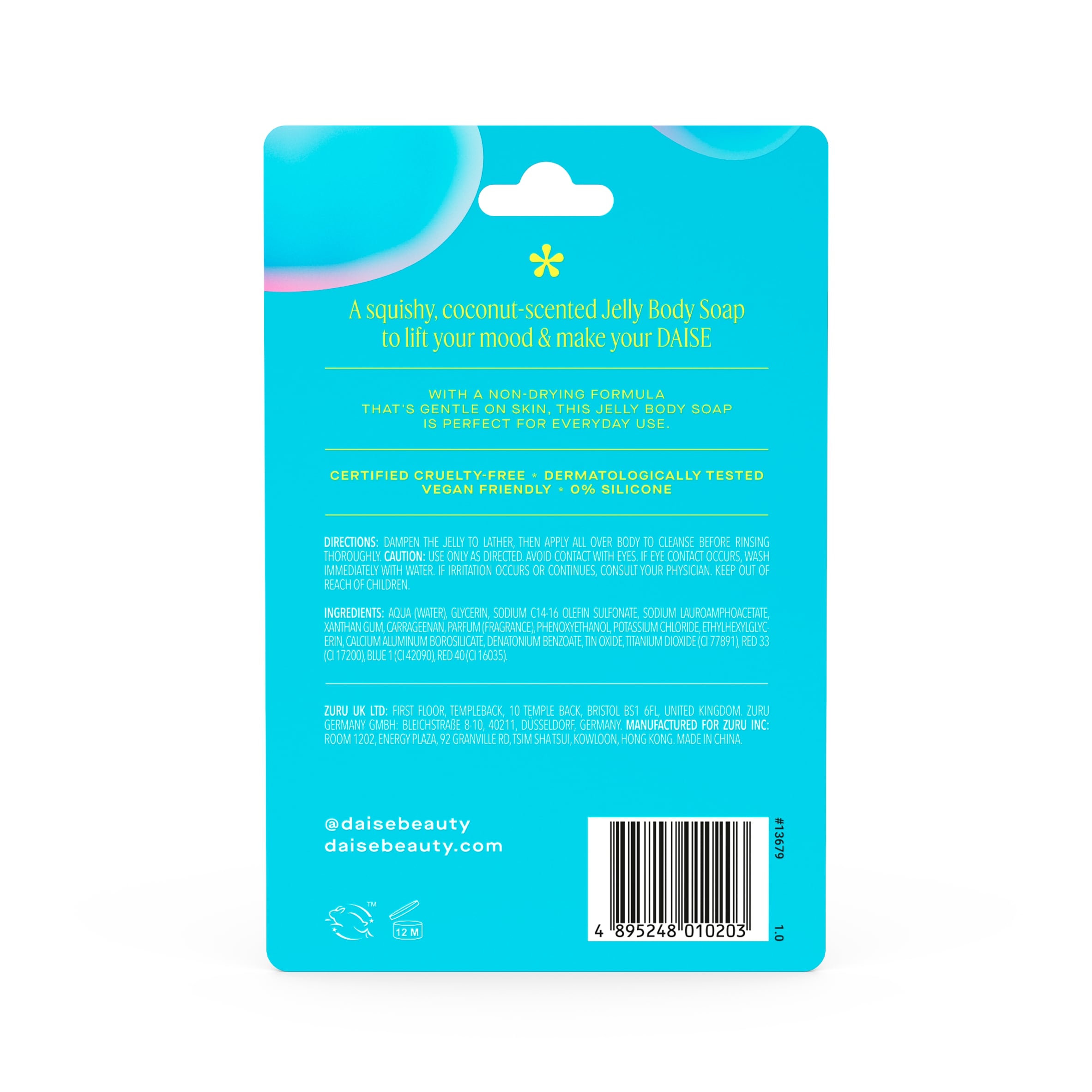 Daise Vacay Jelly Soap Calming Coconut 100g thumbnail 2