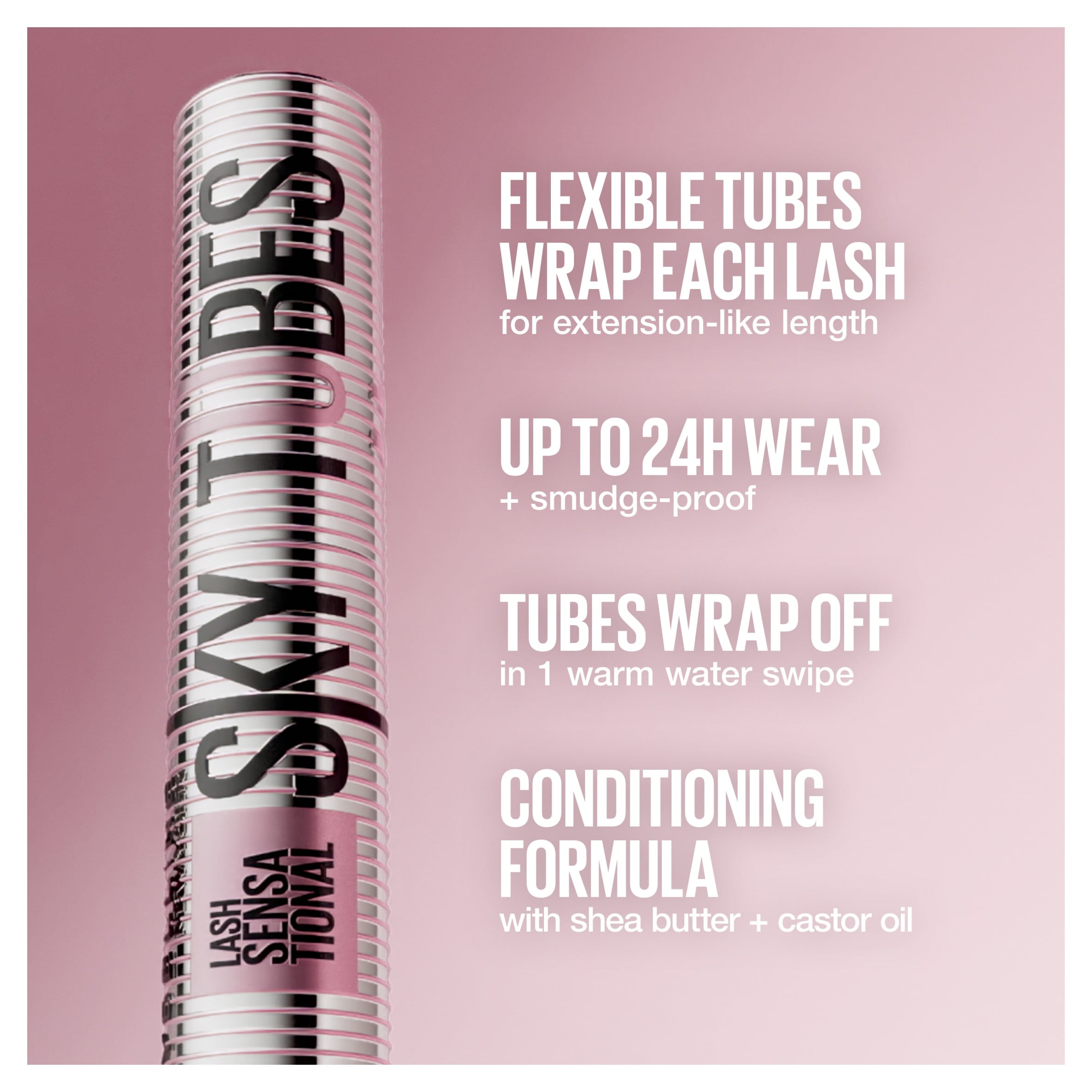 Maybelline, Lash Sensational Sky High Tubes, Very Black, 7ml thumbnail 4
