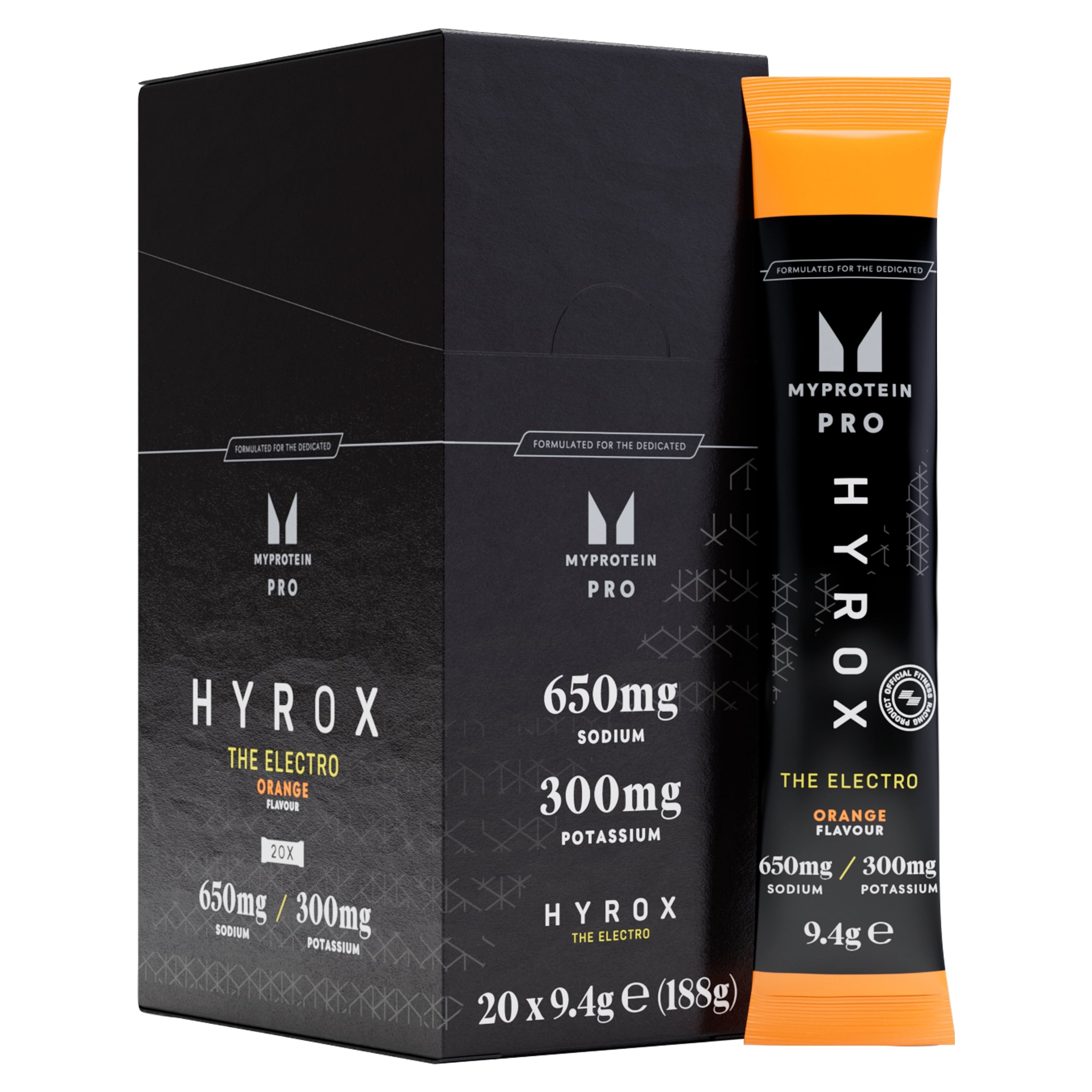 Myprotein Pro Hyrox The Electro Orange Flavour 20 x 9.4g thumbnail 2