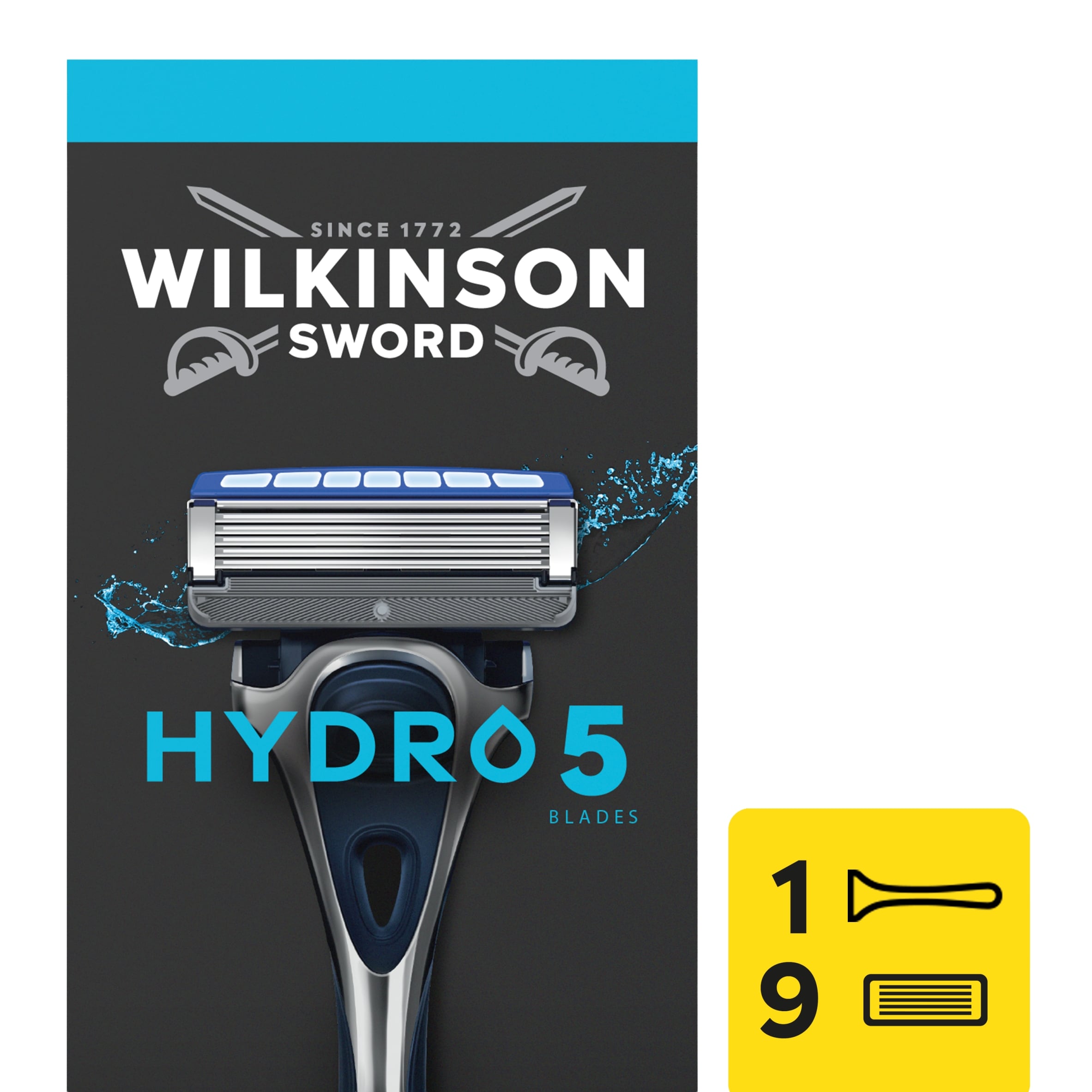 Wilkinson Sword Hydro 5 Men’s 1 Razor + 9 Blade Refills pack