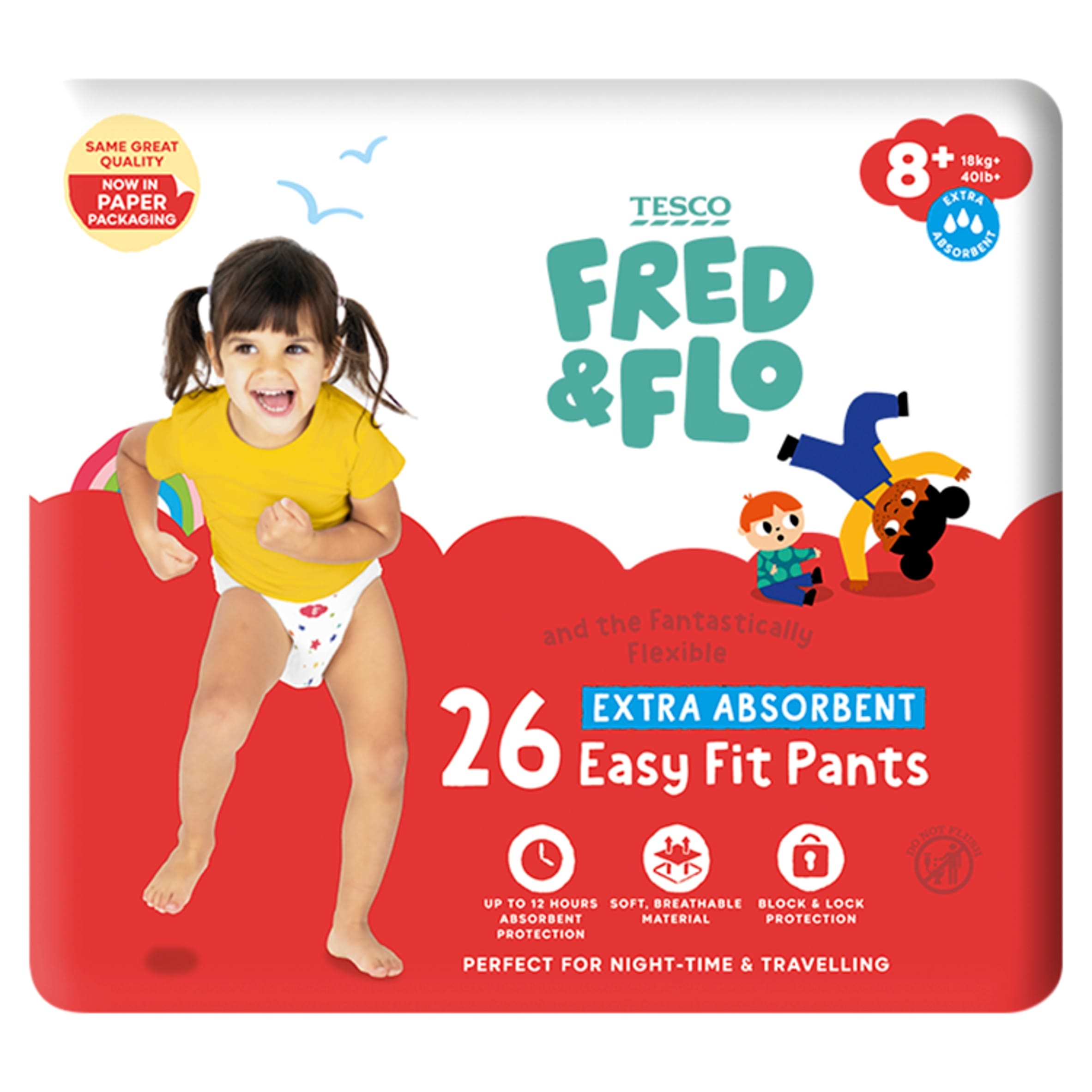 Fred & Flo Easy Fit Pants Size 8+ 26 Pack