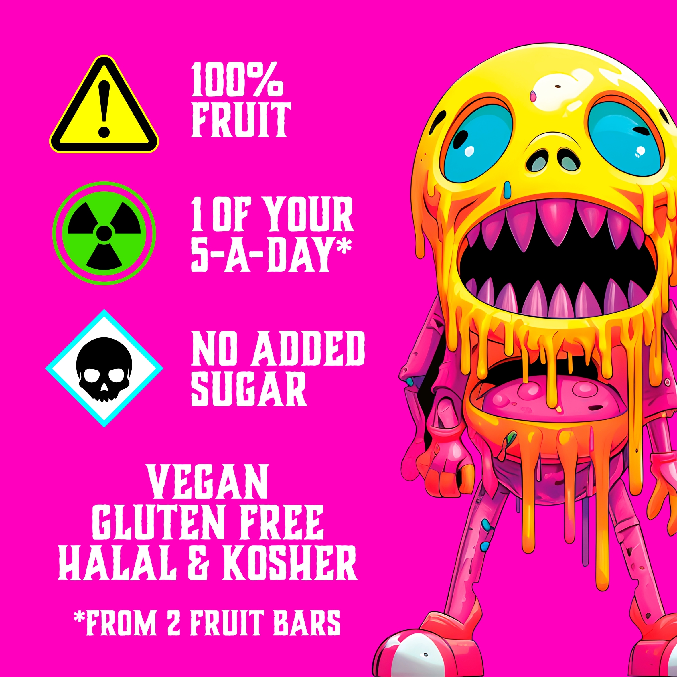 Zombie Mini Fruit Snack Bar Variety Multipack 10x13g thumbnail 3