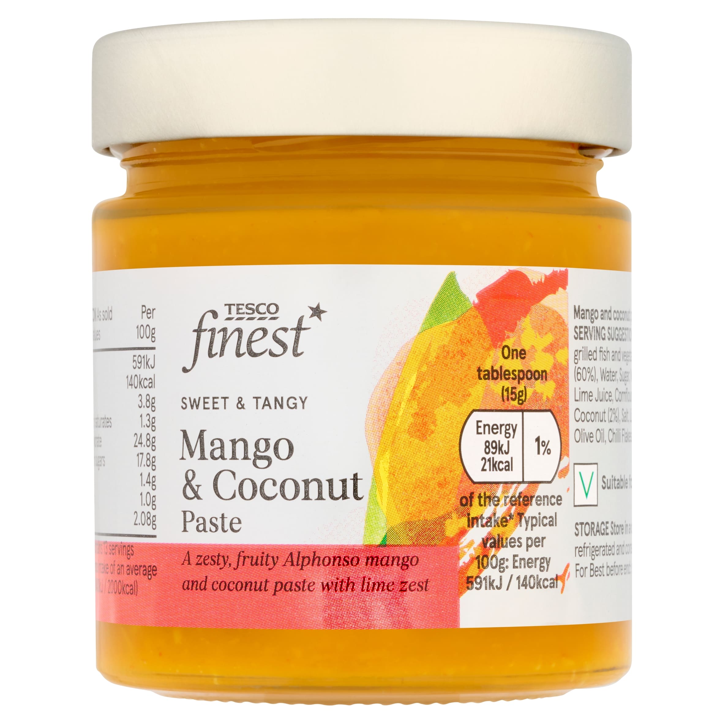 Tesco Finest Sweet and Spicy Mango & Coconut Paste 195g