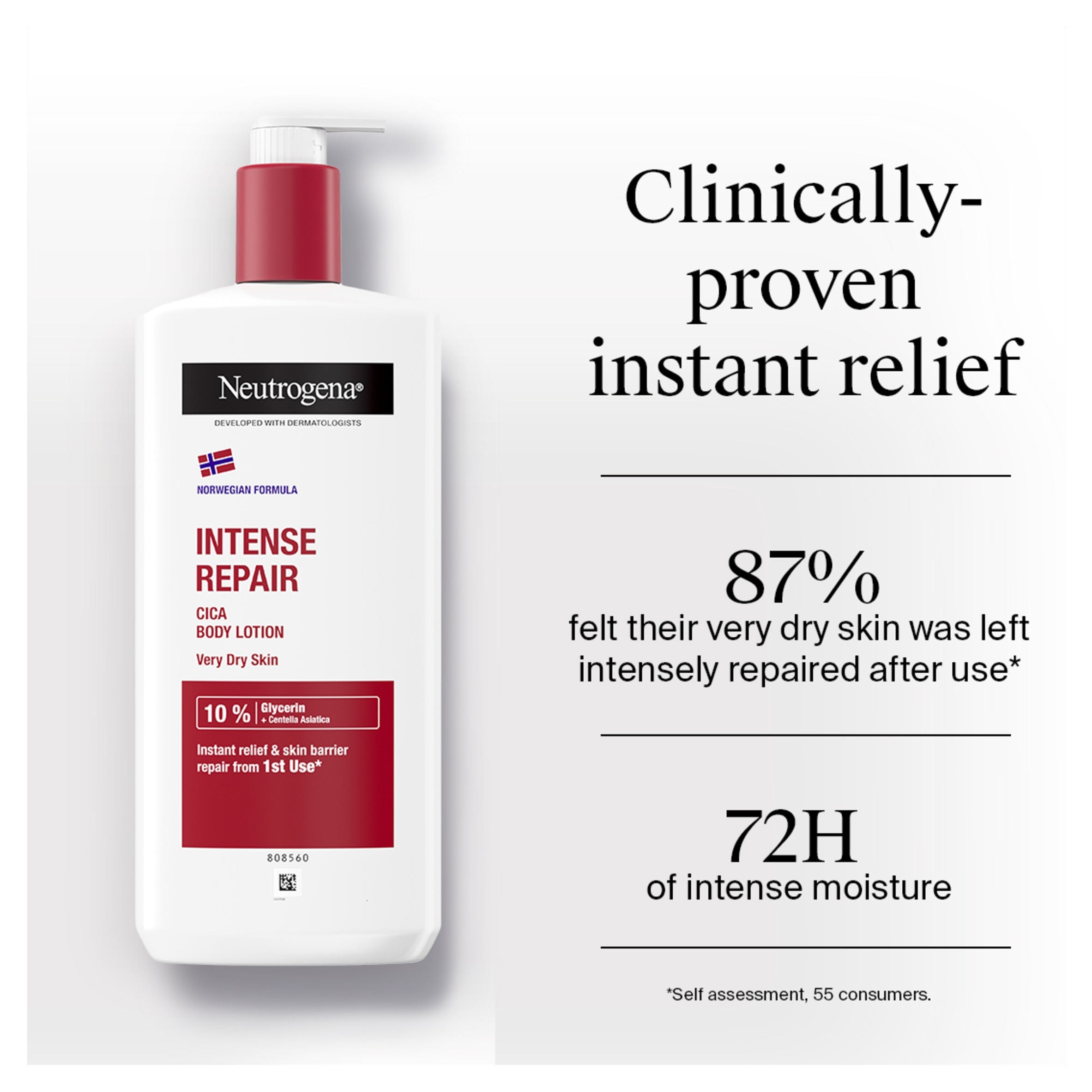 Neutrogena 400ml Norwegian Formula Intense Repair Body Lotion thumbnail 3