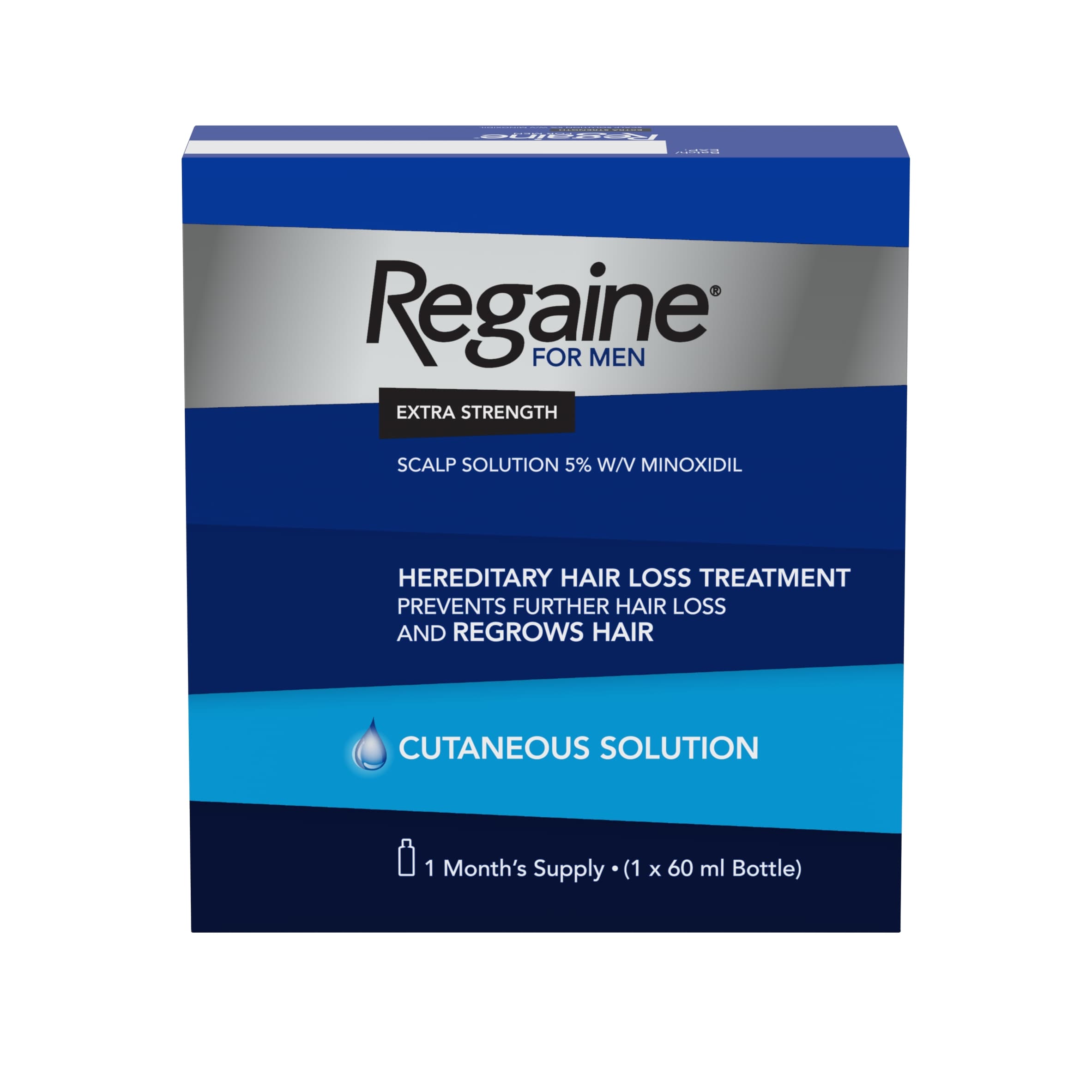 Regaine For Men Extra Strength Scalp Solution 5% Minoxidil 60ml