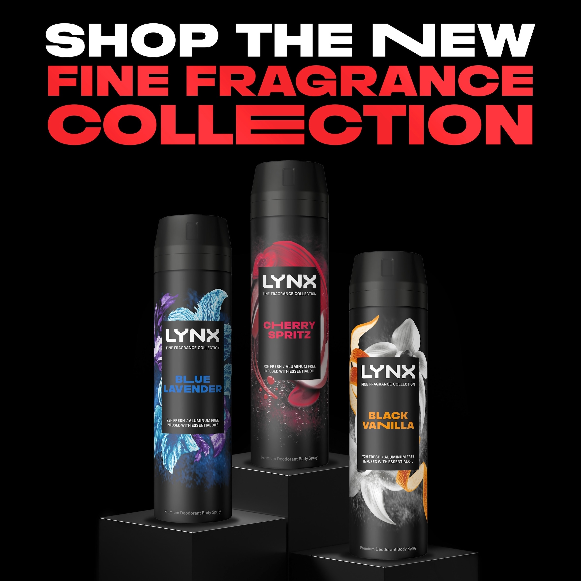 Lynx Cherry Spritz 72h Fine Fragrance Premium Deodorant Bodyspray for Men 200ml thumbnail 5