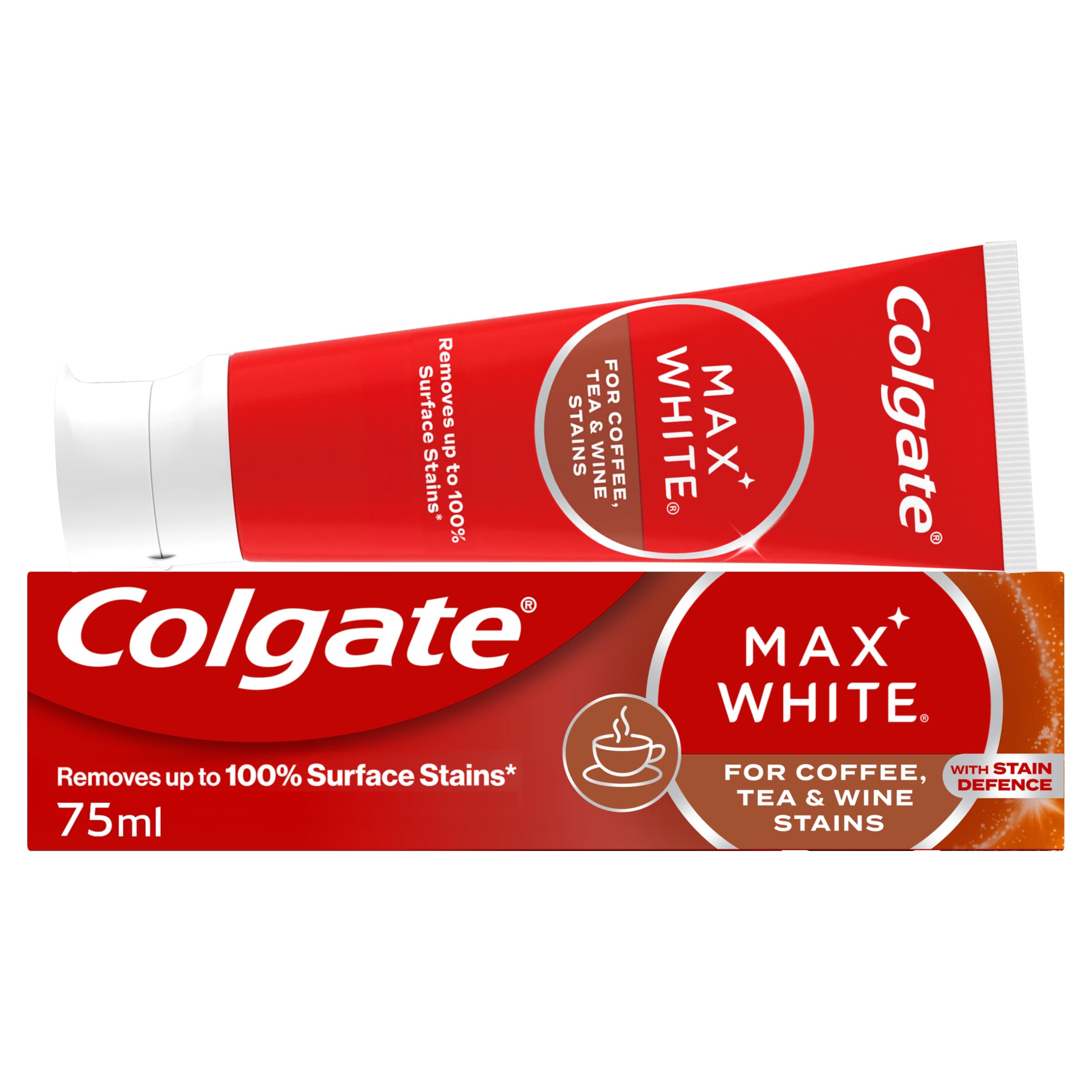 Colgate Max White For Coffee, Tea & Wine Stains Whitening Toothpaste 75ml